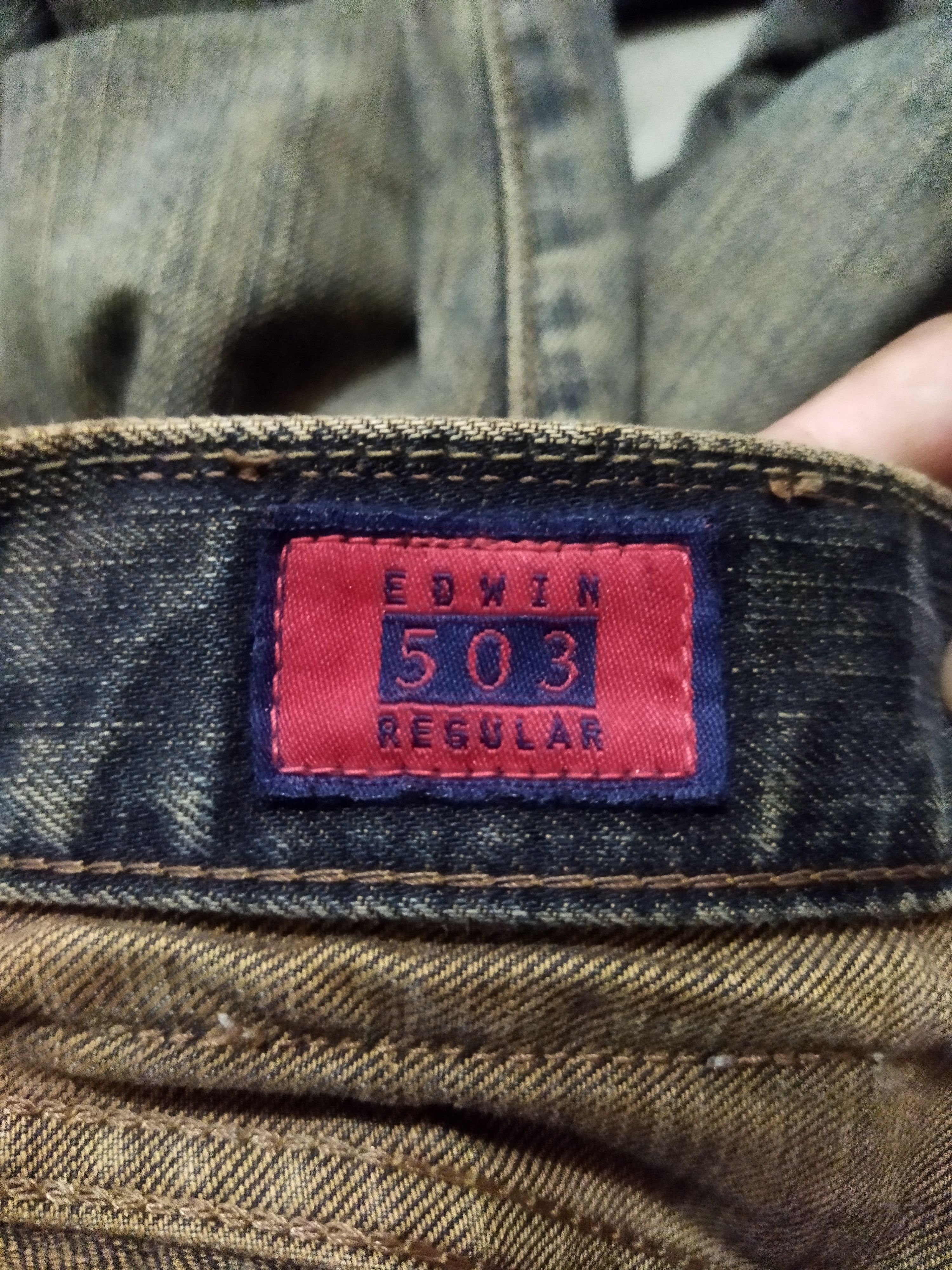 Edwin VINTAGE EDWIN 503 DISTRESSED FADED BLACK JEANS PANTS Size US 32 / EU 48 - 12 Thumbnail