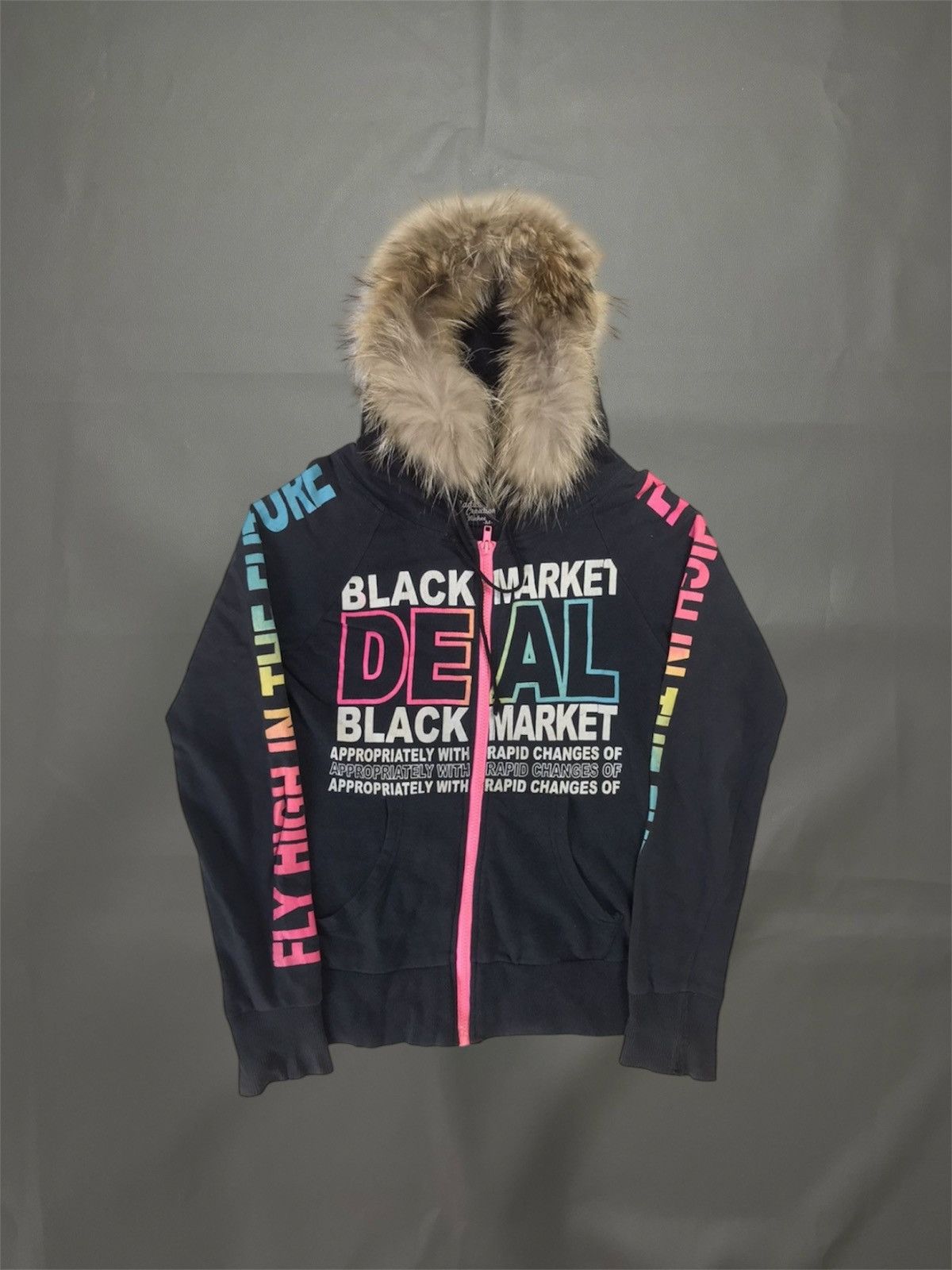 Hysteric Glamour Poem zip Fur Hoodie ifsix lgb punks style Size US XS / EU 42 / 0 - 1 Thumbnail