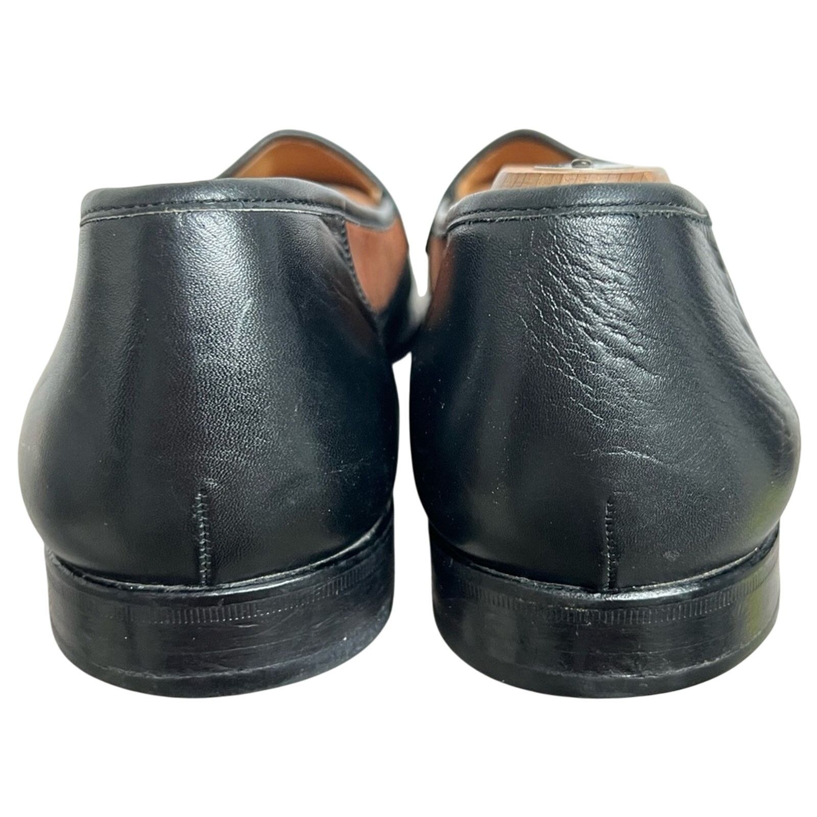Magnanni Men's Magnanni Brown Black Two Tone Leather Loafers Shoes Size US 11 / EU 44 - 7 Thumbnail