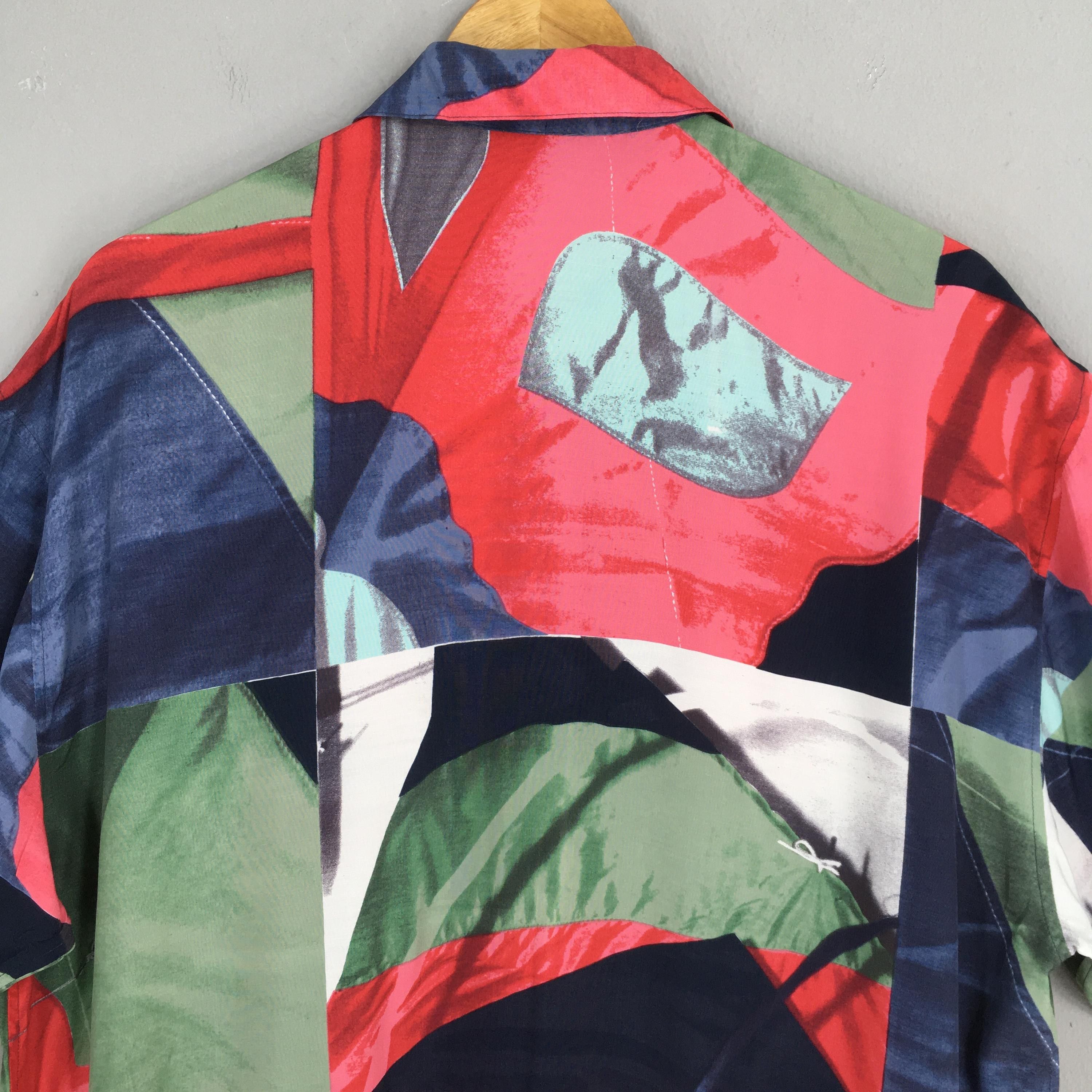Vintage Vtg Pia Sports Funky Multicolor Abstract Pattern Shirt L Size US L / EU 52-54 / 3 - 8 Thumbnail