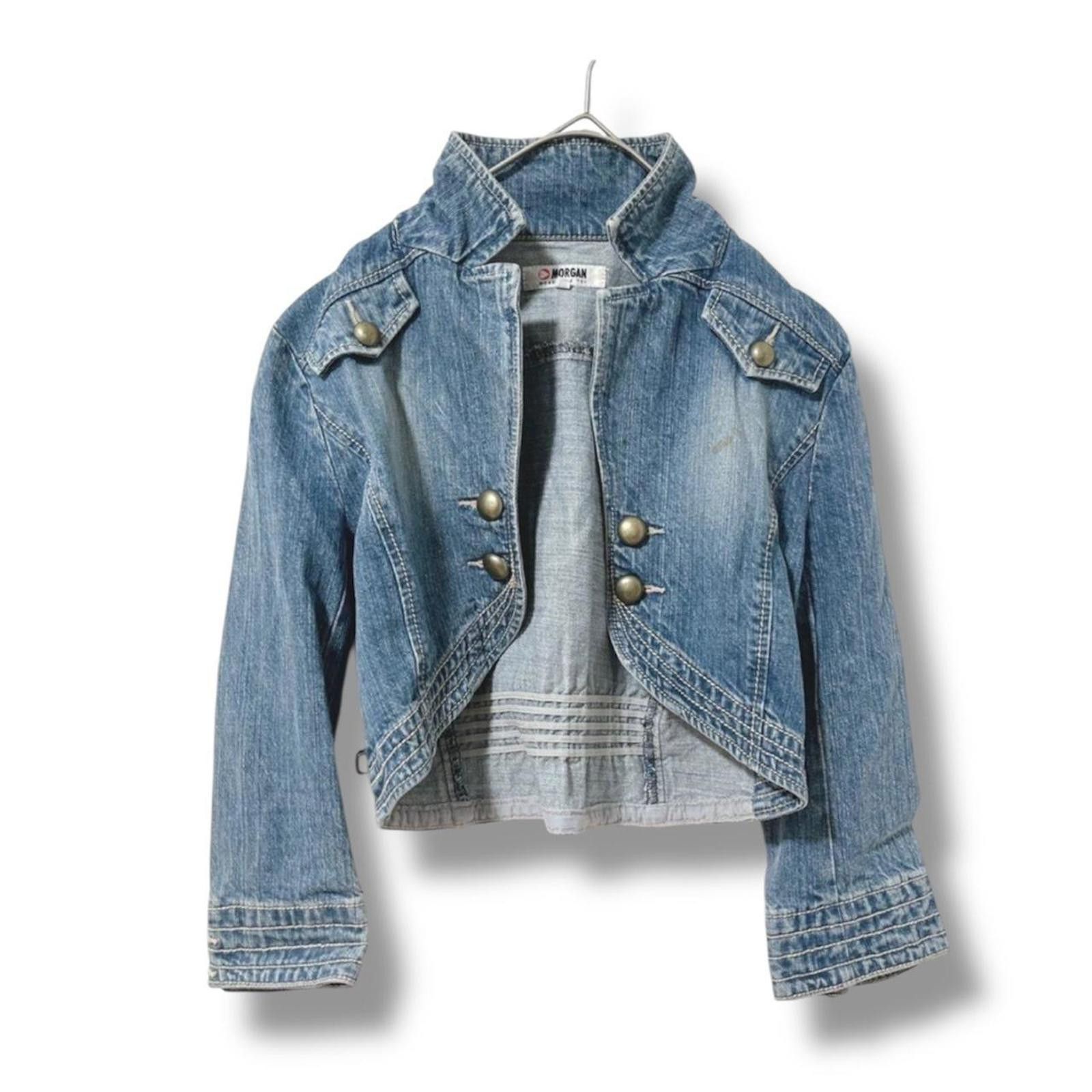 Other Vintage napoleon style slim fit grunge denim jacket Size XS / US 0-2 / IT 36-38 - 1 Thumbnail