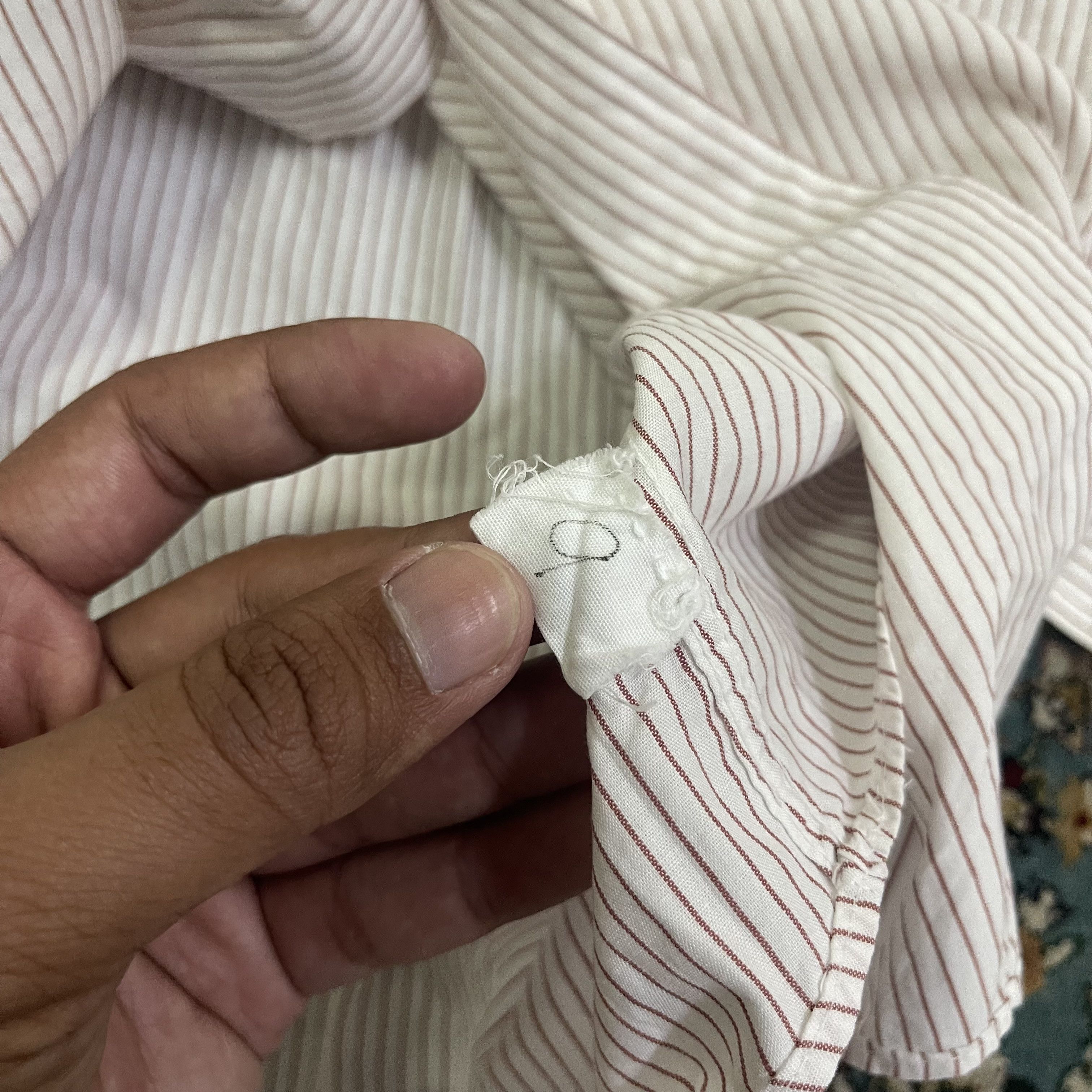 Issey Miyake × Vintage Vtg 80s Issey Miyake Circa Pinstripe Office Shirt Size US XL / EU 56 / 4 - 8 Thumbnail