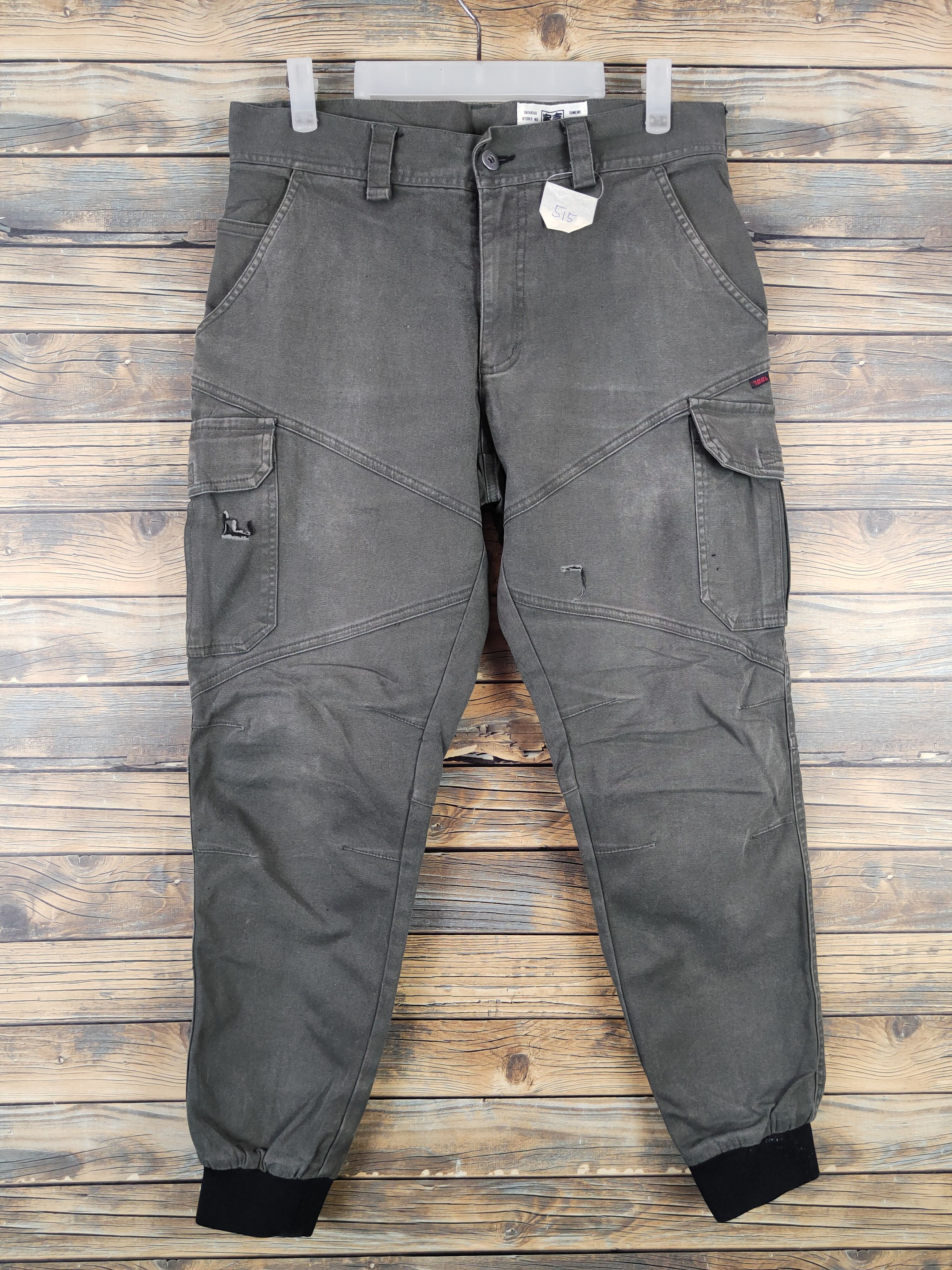 Japanese Brand DLL Toraichi Olive Multipocket Joggers #515 Size US 32 / EU 48 - 1 Thumbnail