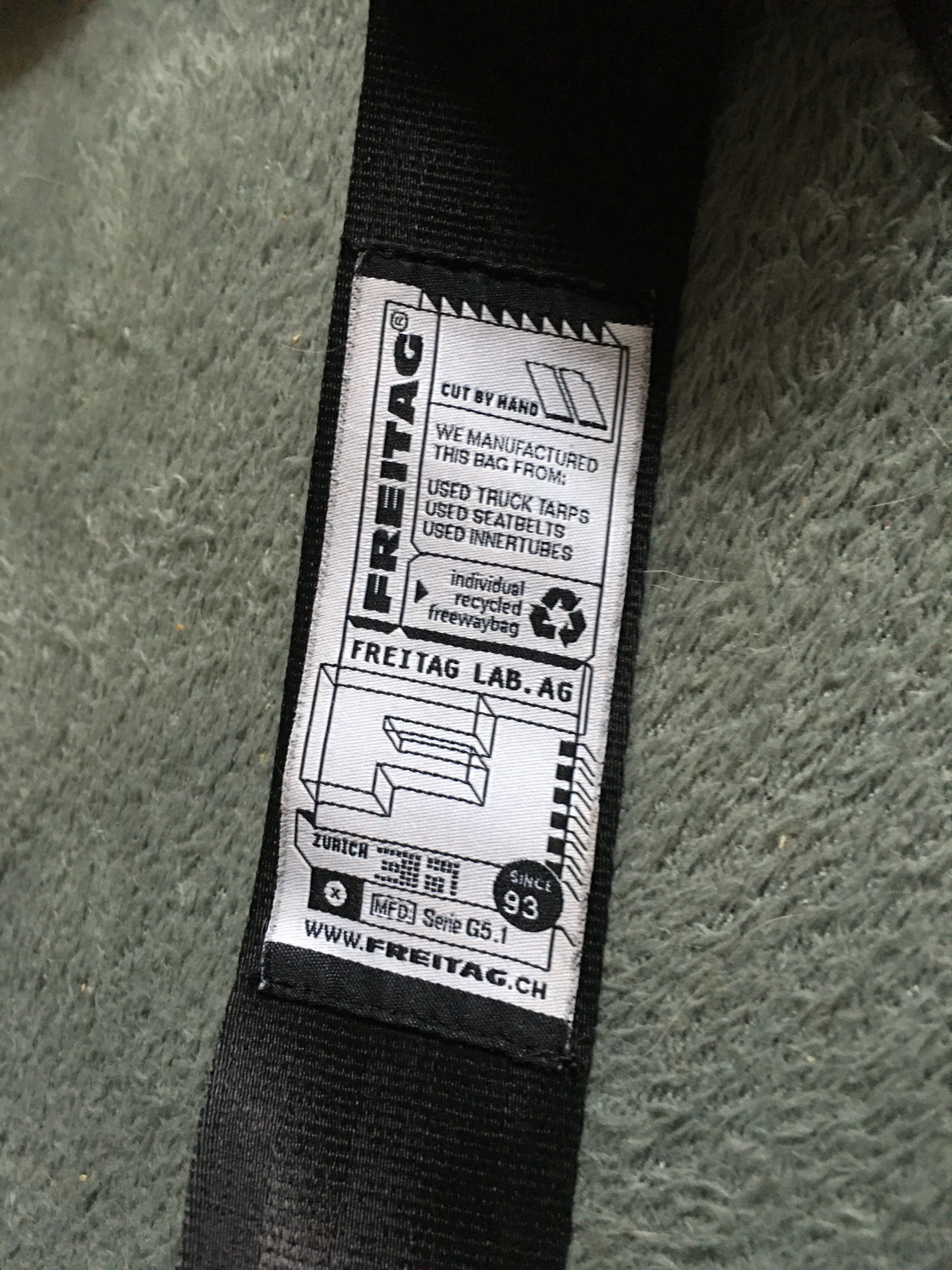 Freitag FREITAG F12 Dragnet Blue Recycle Material Shoulder Bag Size ONE SIZE - 16 Thumbnail