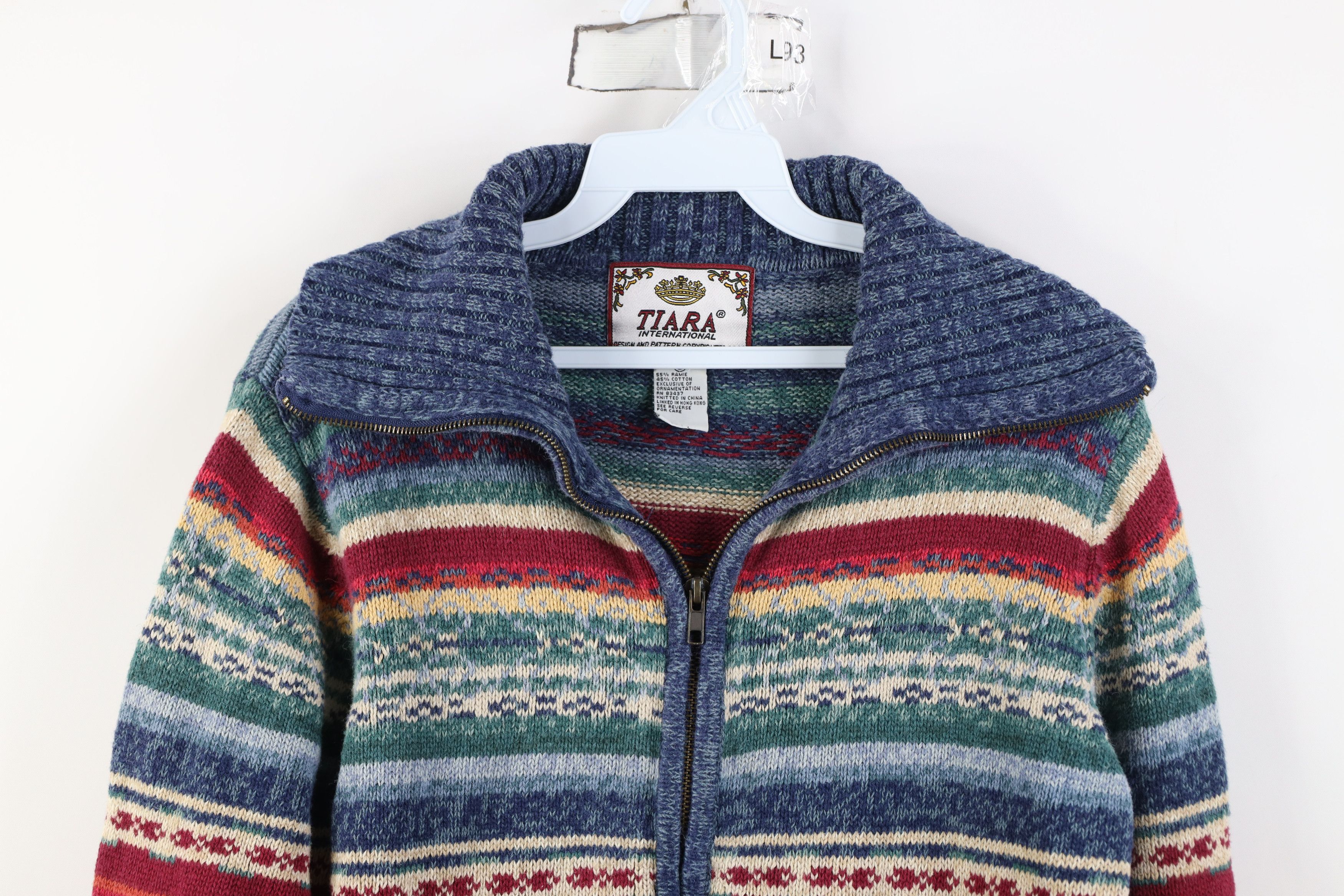 Vintage Vintage Y2K Streetwear Babydoll Knit Zip Cardigan Sweater Size S / US 4 / IT 40 - 2 Thumbnail