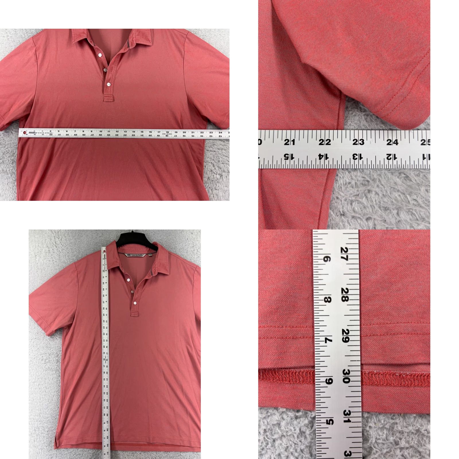 TravisMathew Travis Mathew Polo Shirt Men XL Red Cotton Blend Short Sleeve Golf Polo Size US XL / EU 56 / 4 - 8 Thumbnail