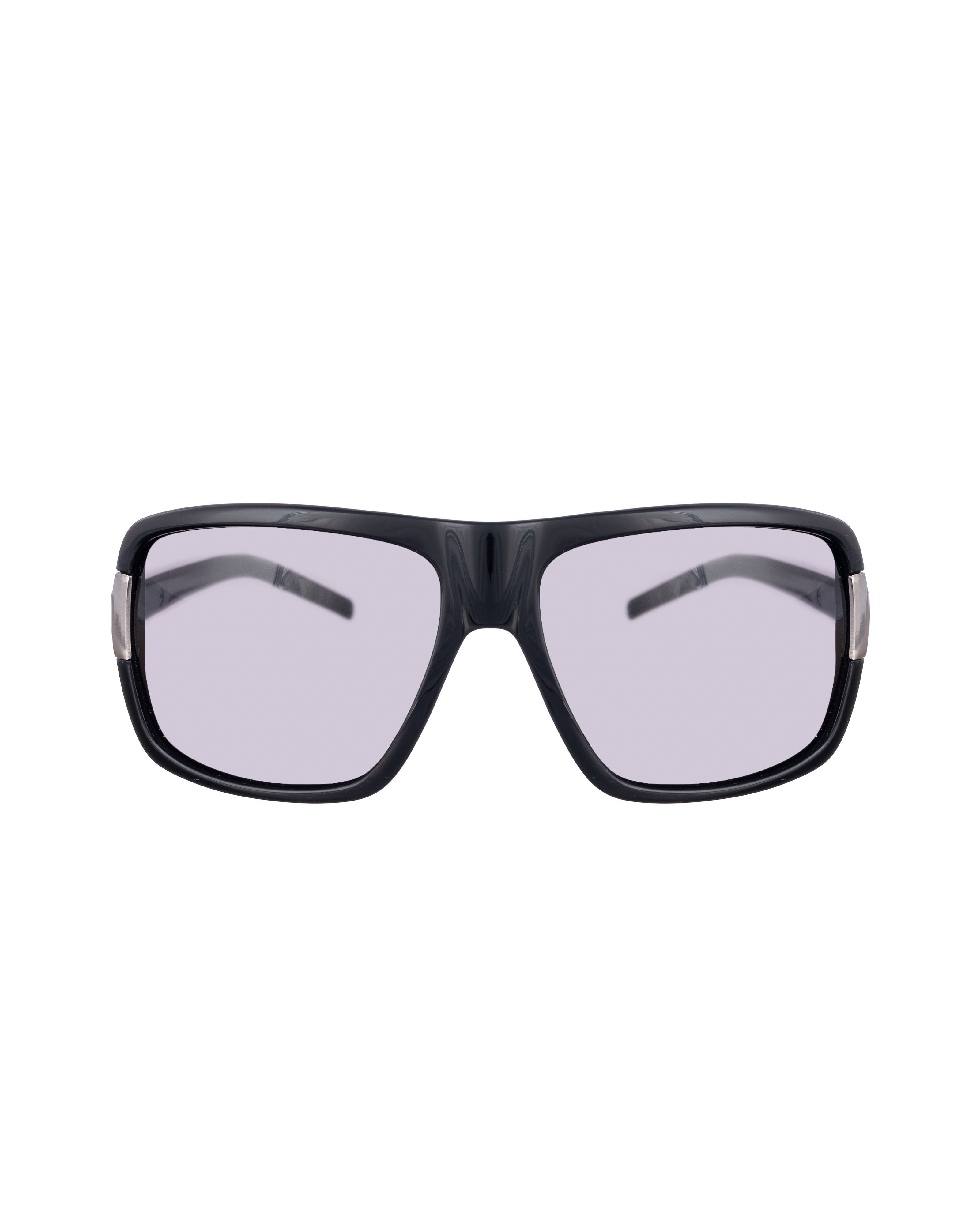 Valentino Oliver by Valentino 00s Black & Silver Wraparound Sunglasses Size ONE SIZE - 2 Thumbnail