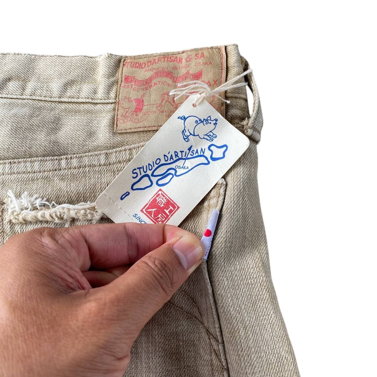 Studio D'Artisan VINTAGE STUDIO DARTISAN PRISONER DENIM DISTRESSED W28 Size US 28 / EU 44 - 13 Thumbnail
