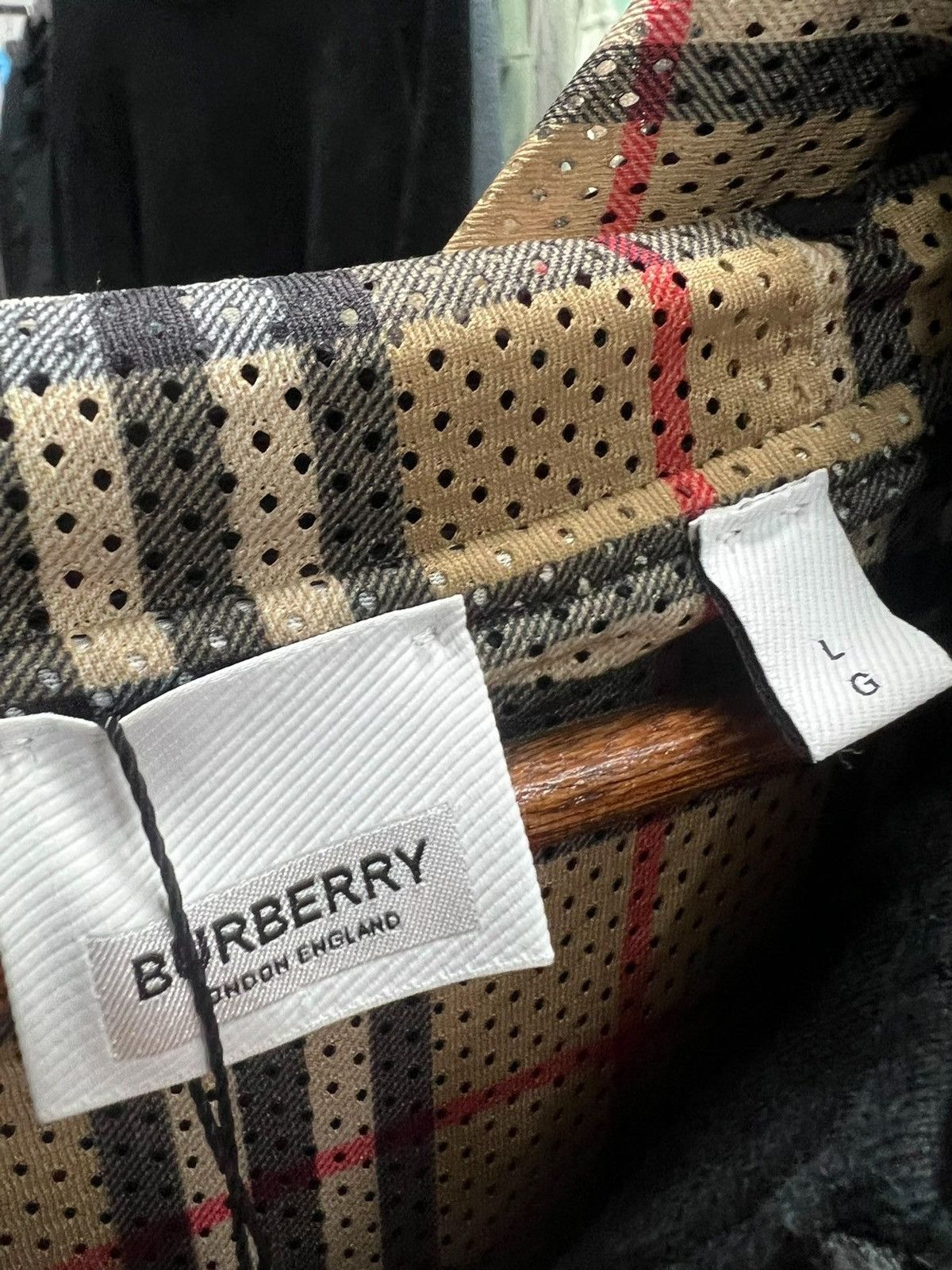 Burberry Burberry Cotton Blend Zip Hoodie Size US L / EU 52-54 / 3 - 3 Thumbnail