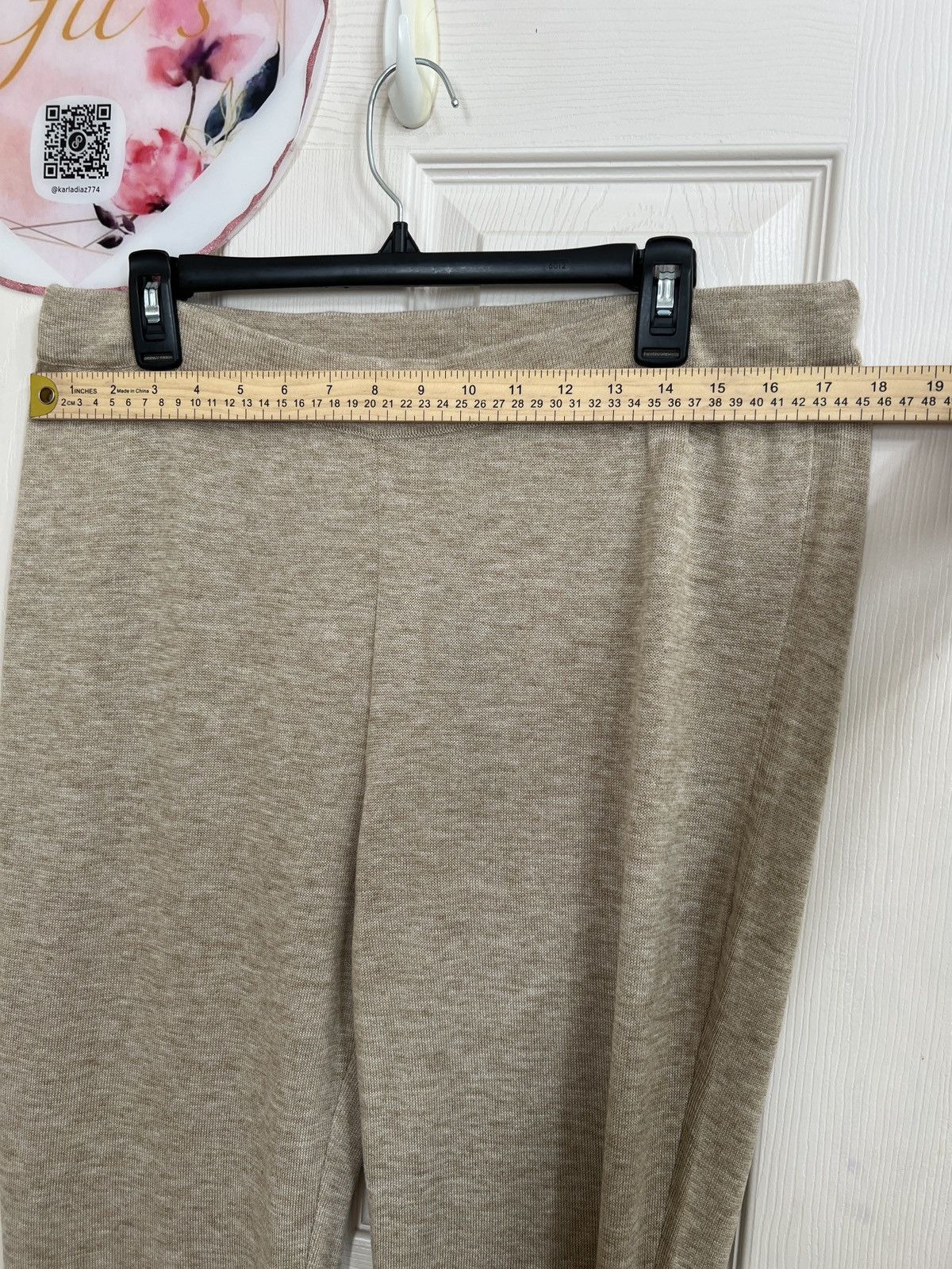 Christian Siriano Christian Siriano Beige wide leg pants with sequin size XL Size 36" / US 14 / IT 50 - 4 Thumbnail