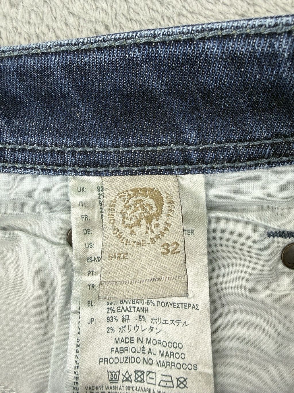 Diesel Diesel Men's Size 33 W X 32 L Waykee Regular Straight Button Size US 33 - 3 Thumbnail