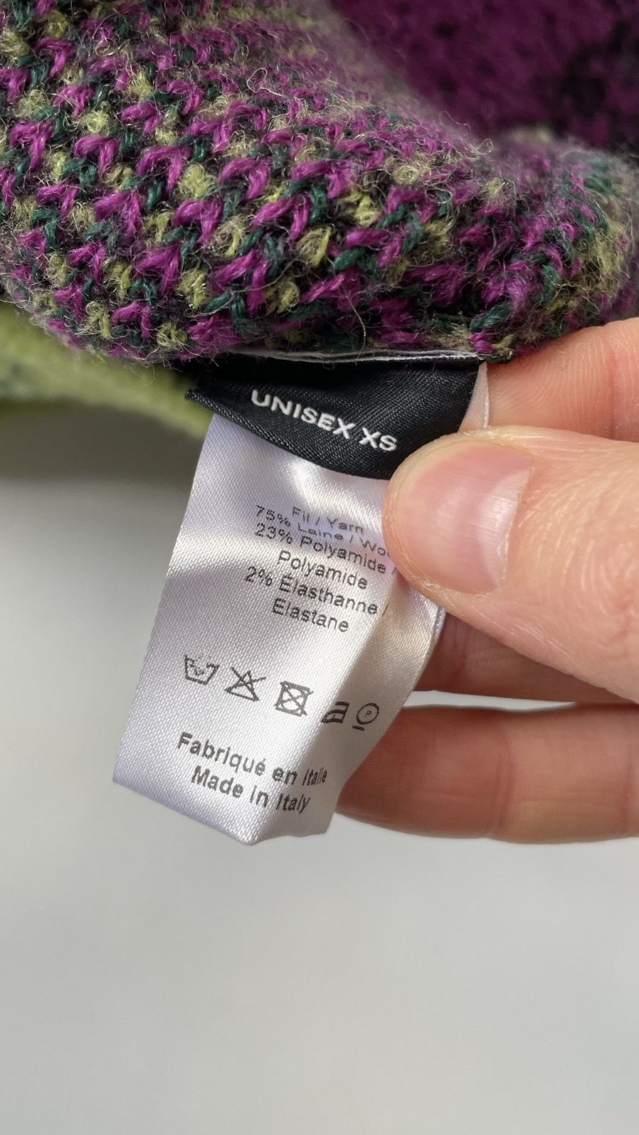 Y/Project A/W 22 Purple / Lime ‘Gradient’ Sweater Size US M / EU 48-50 / 2 - 7 Thumbnail