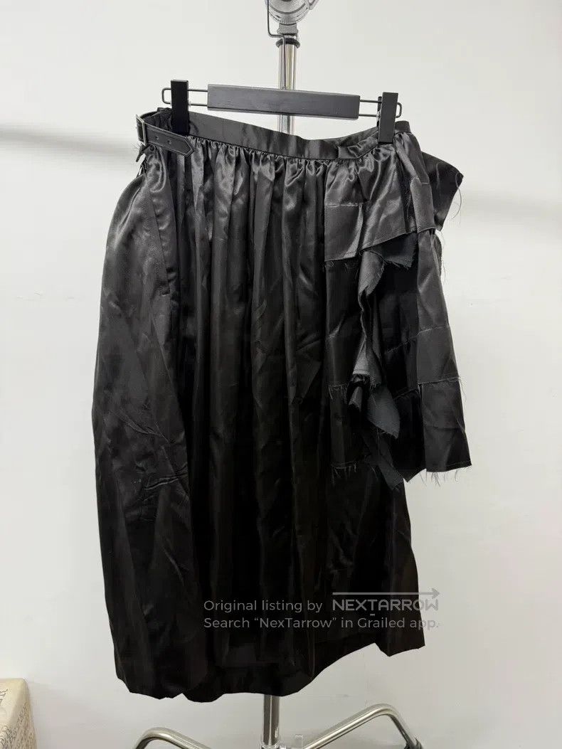 Comme des Garcons Comme Des Garcons size S Silky pleated distressed skirt Size 23" - 4 Thumbnail