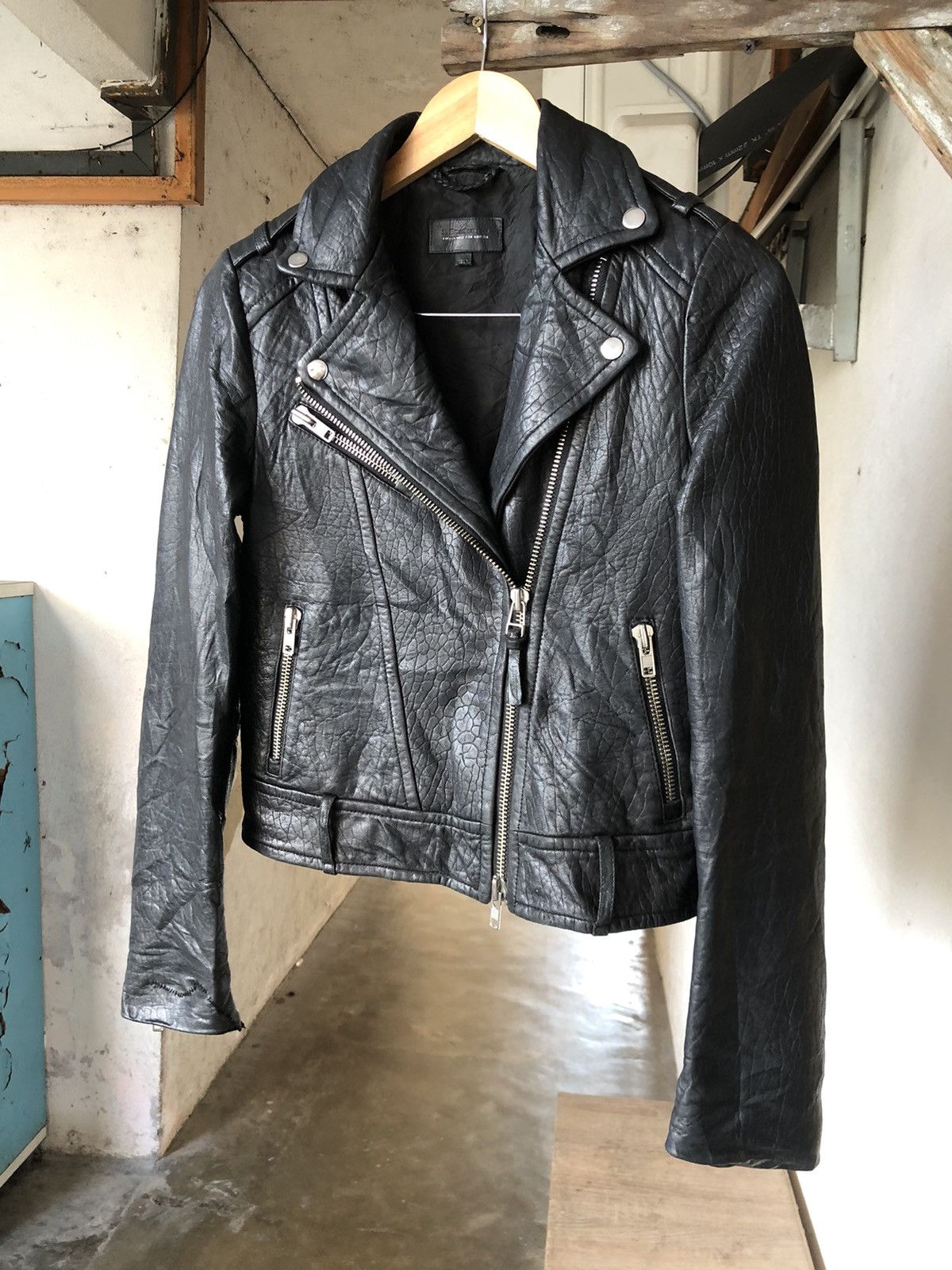 Mackage Mackage Punk Distressed Leather Biker Jacket Size XS / US 0-2 / IT 36-38 - 5 Thumbnail