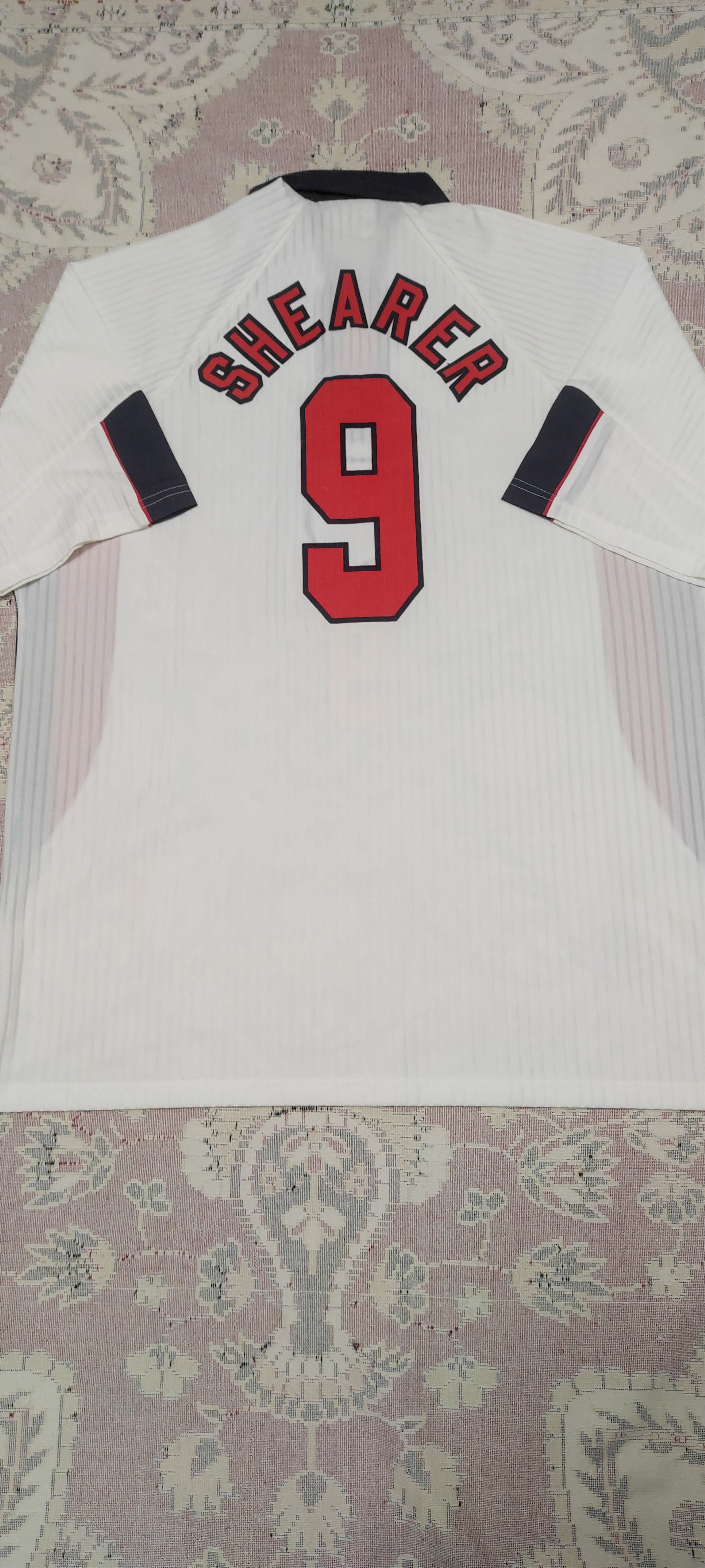 Umbro England #9 Shearer Home футболка 1997 - 1999 Rare Size US XL / EU 56 / 4 - 1 Thumbnail
