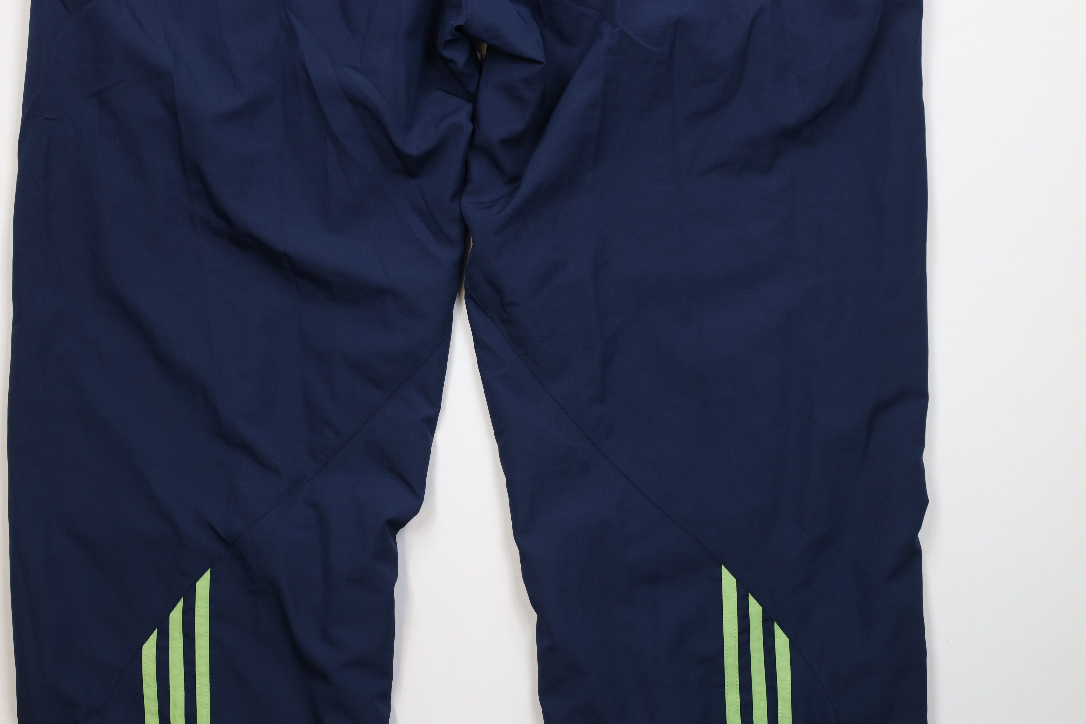 Adidas Vintage 90s Y2K Adidas Lined Wide Leg Windbreaker Pants Size 36" / US 14 / IT 50 - 12 Thumbnail
