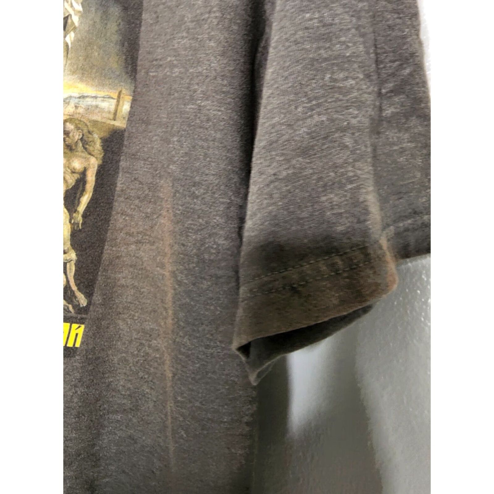 Hanes VINTAGE Salvador Dali Graphic T Shirt Gray Adult Large Mens Art Size US L / EU 52-54 / 3 - 5 Thumbnail