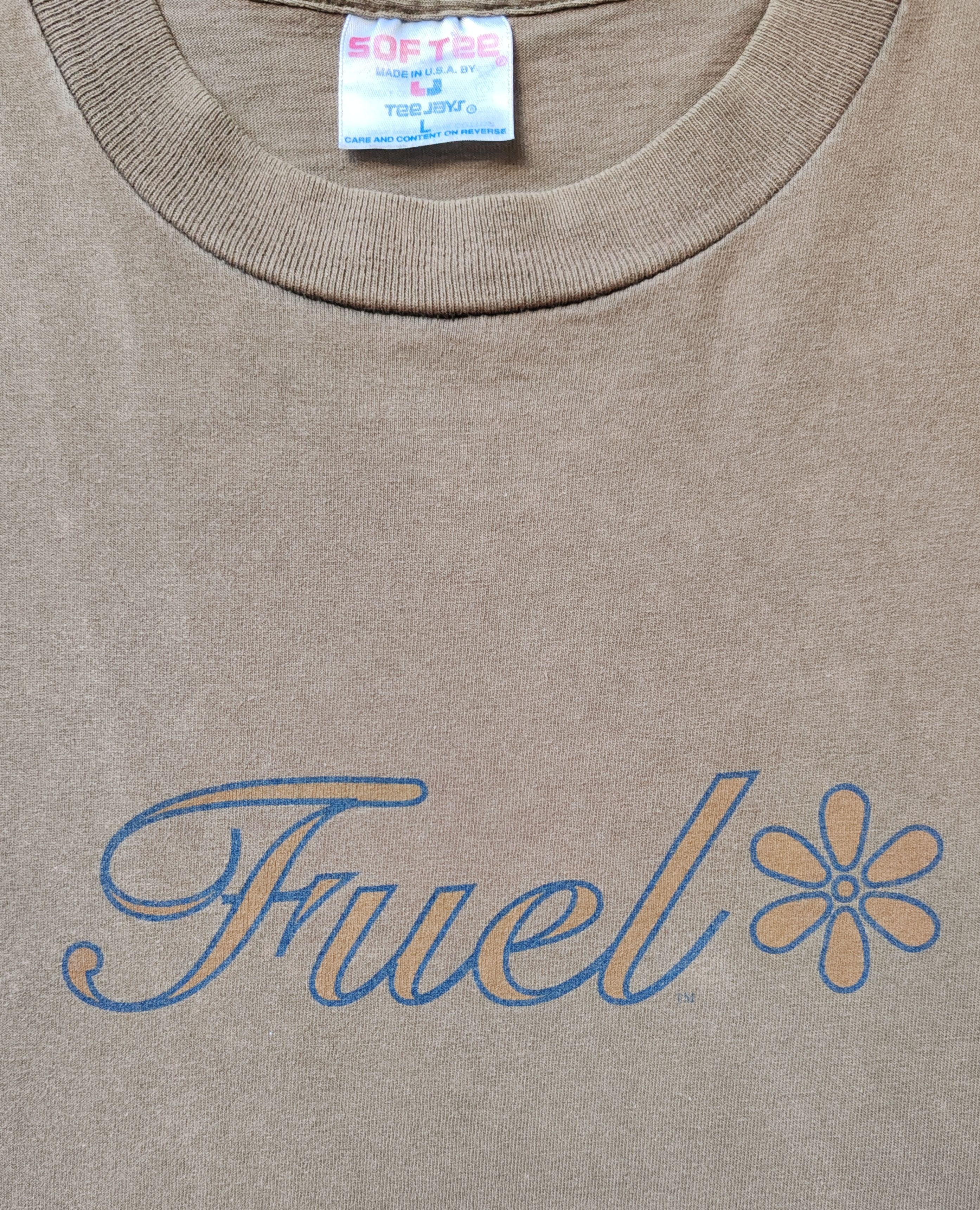 FUEL Logo Rock Band 90s Vintage T shirt size Large