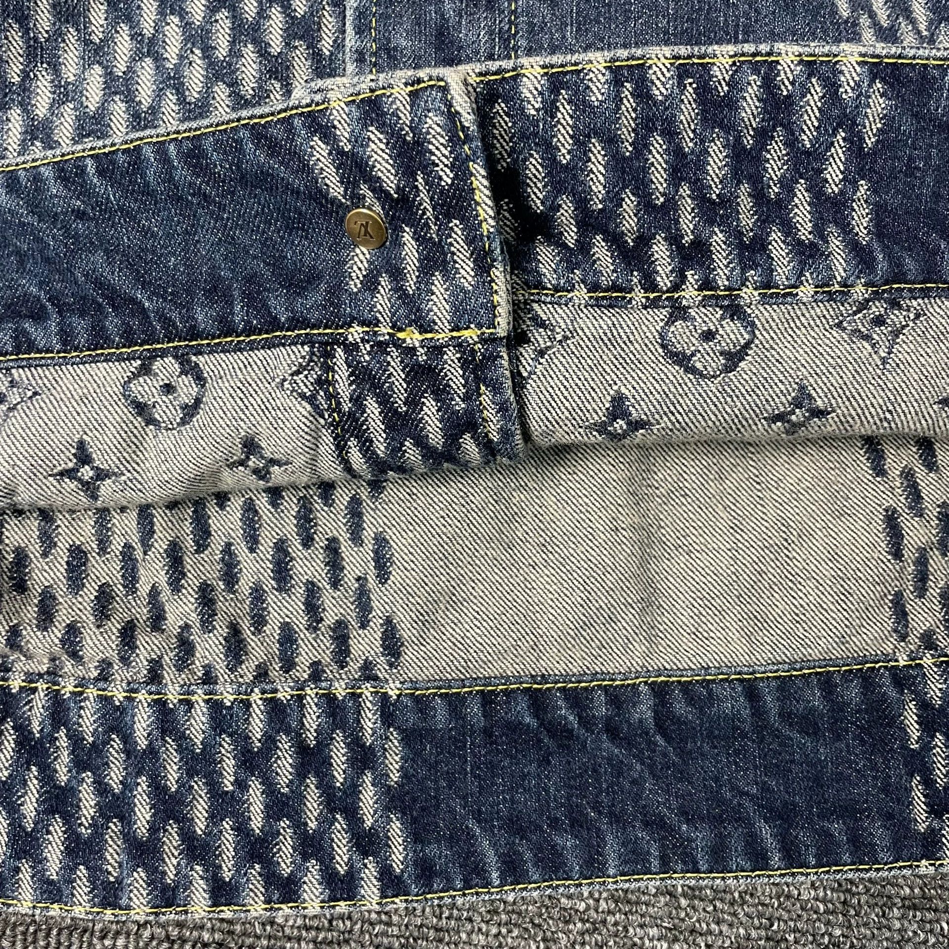 Louis Vuitton LV x nigo LV2 monogram denim jacket men's navy Size US M / EU 48-50 / 2 - 4 Thumbnail