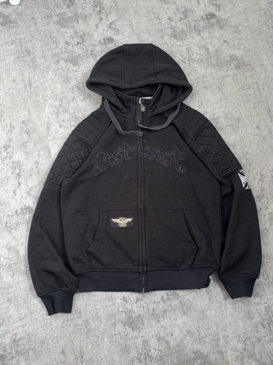 West Coast Choppers Vintage West Coast Choppers Crazy Y2k Jesse James Zip Hoodie Size US M / EU 48-50 / 2 - 1 Thumbnail