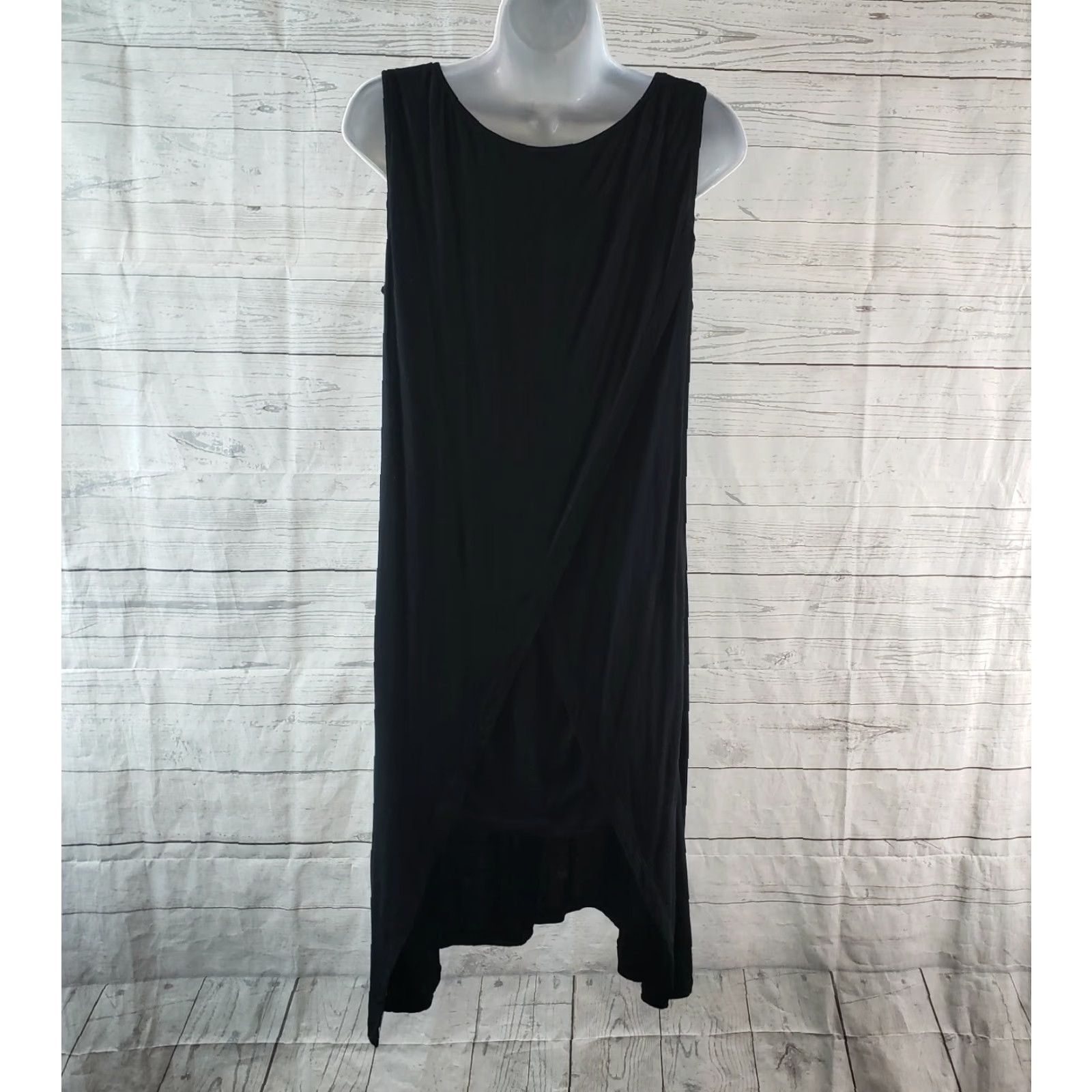 Vintage Cabi 3243 Womens Beyond Tee Sz Medium Black Layered Tunic Sleeveless Shirt Blouse M Size M / US 6-8 / IT 42-44 - 4 Thumbnail
