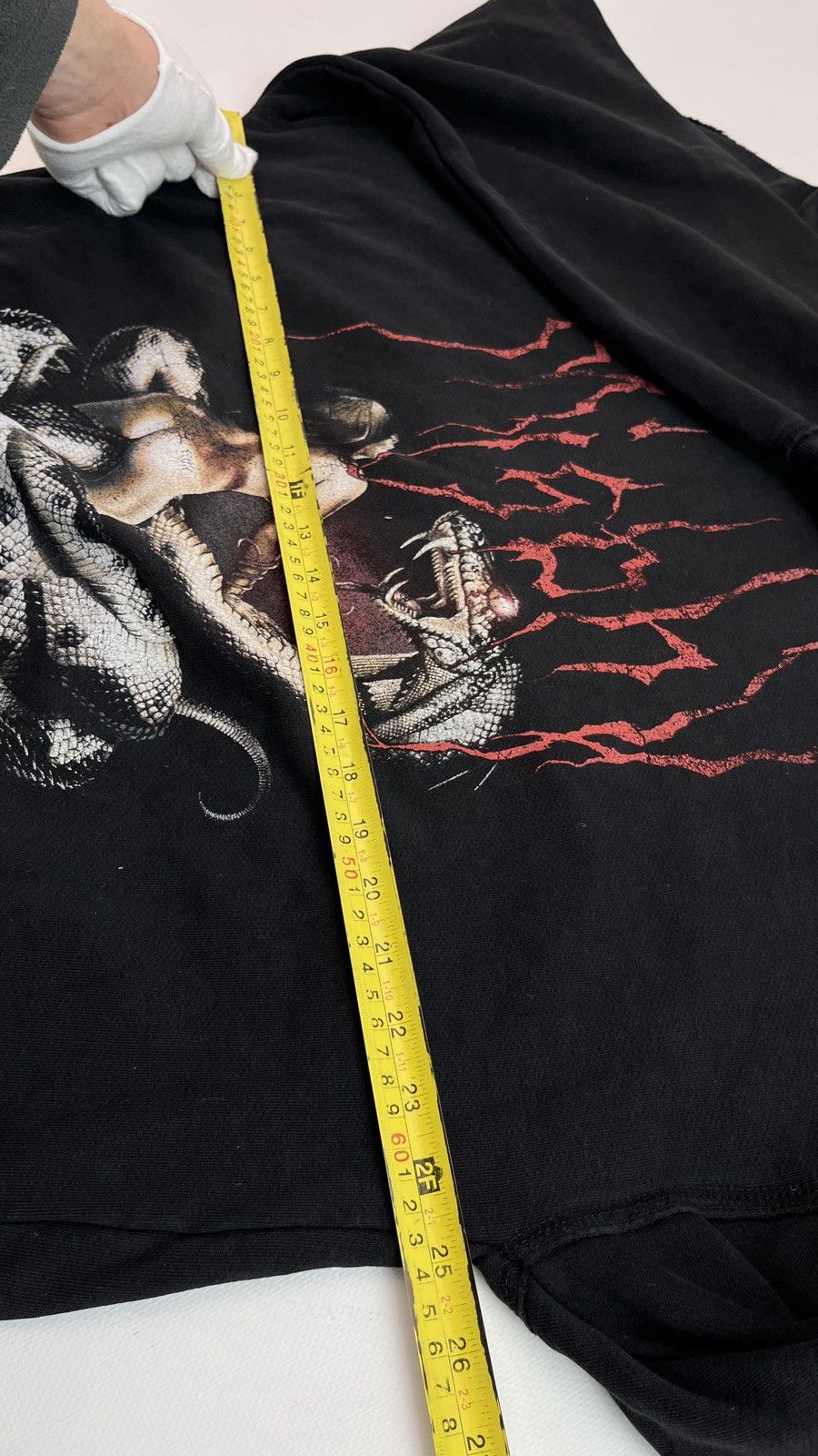 Misbhv MISBHV Snake Oversized Distressed Hoodie Size US M / EU 48-50 / 2 - 9 Thumbnail