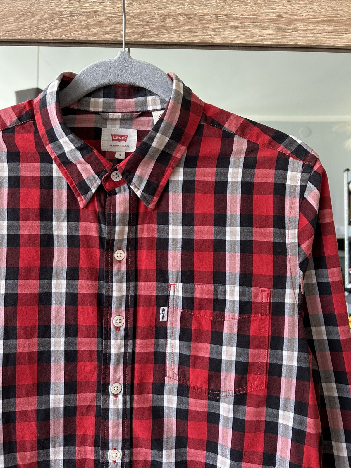 Levi's Levi’s shirt Levis LumberJack Style Sleeve Cotton RED Check Size US S / EU 44-46 / 1 - 4 Thumbnail
