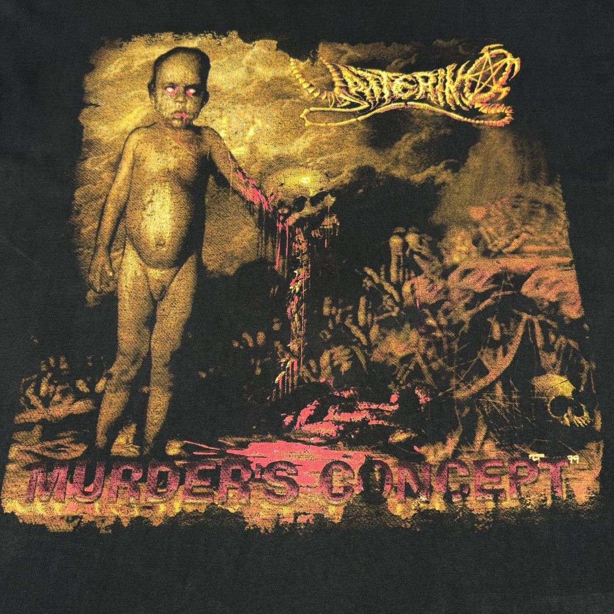 Band Tees Vintage 2000 Yattering ‘Murder’s Concept’ Metal Euro T Shirt Size US XL / EU 56 / 4 - 5 Thumbnail