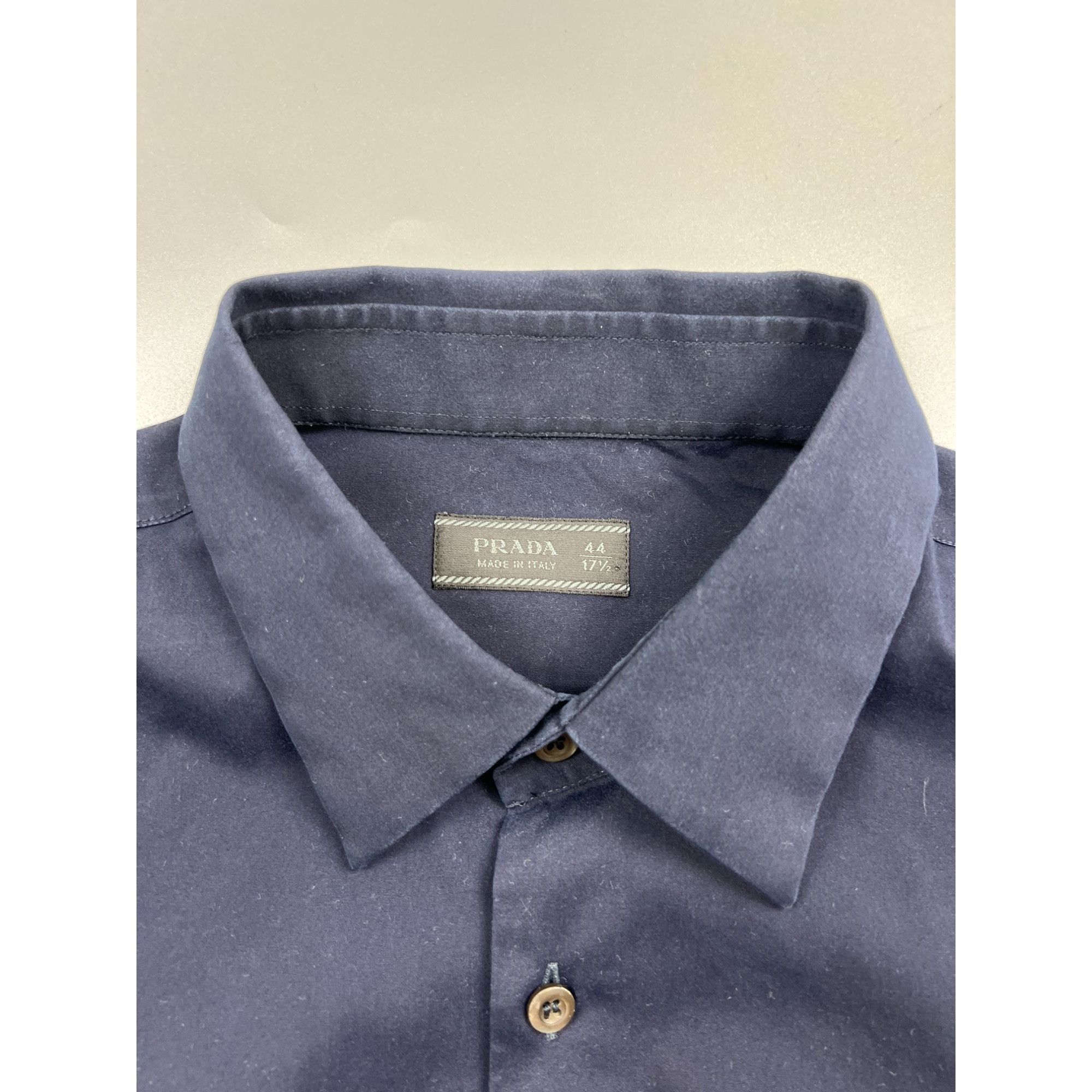 Prada Prada Navy Nylon Shirt (Y0809) Size US L / EU 52-54 / 3 - 3 Thumbnail