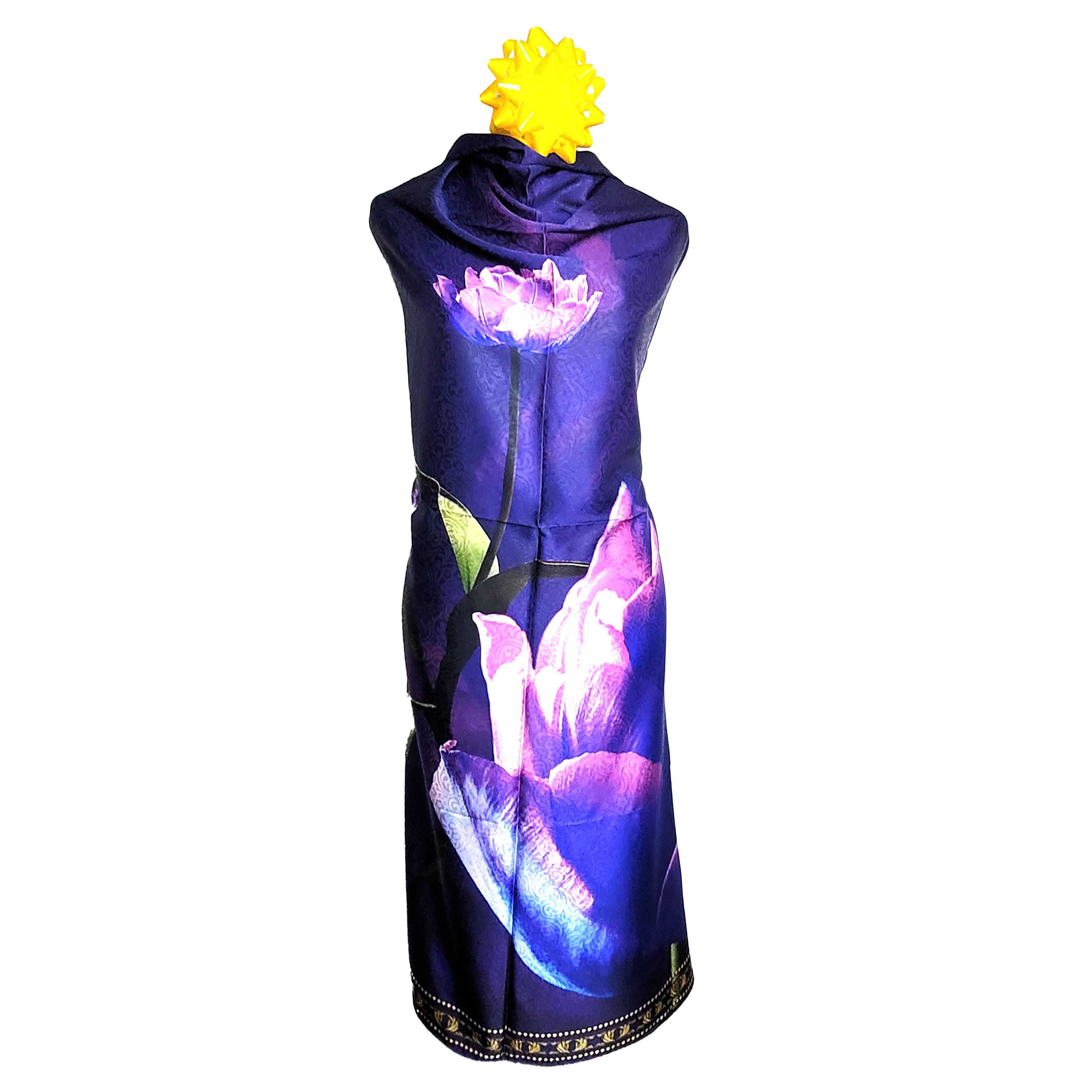 Other NWT Double Sided Silk Scarf 52"x52" Large Square Wrap 3232 Size ONE SIZE - 5 Thumbnail