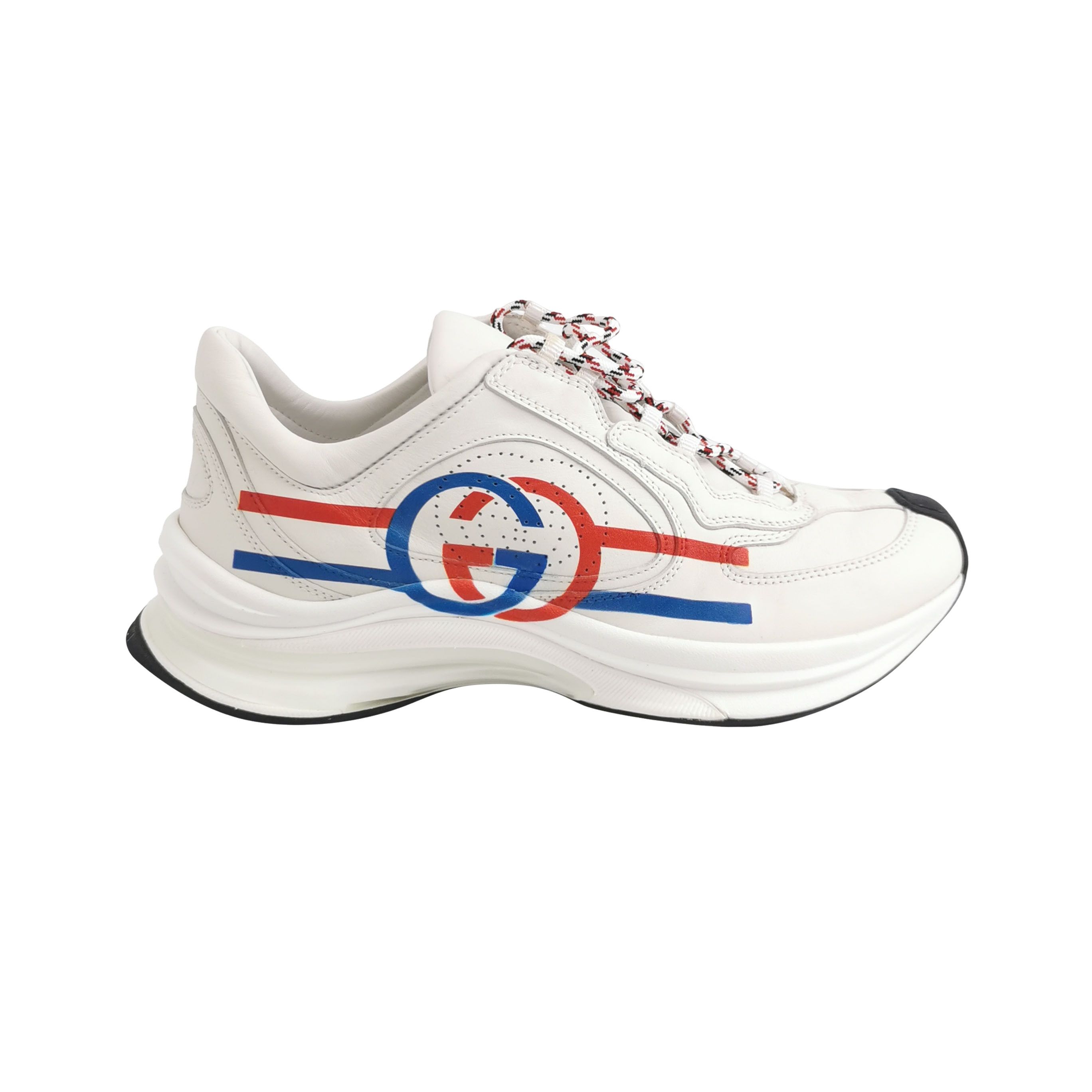 Gucci Gucci Run Interlocking G Logo Sneakers 39.5 Size US 6 / EU 39 - 1 Thumbnail