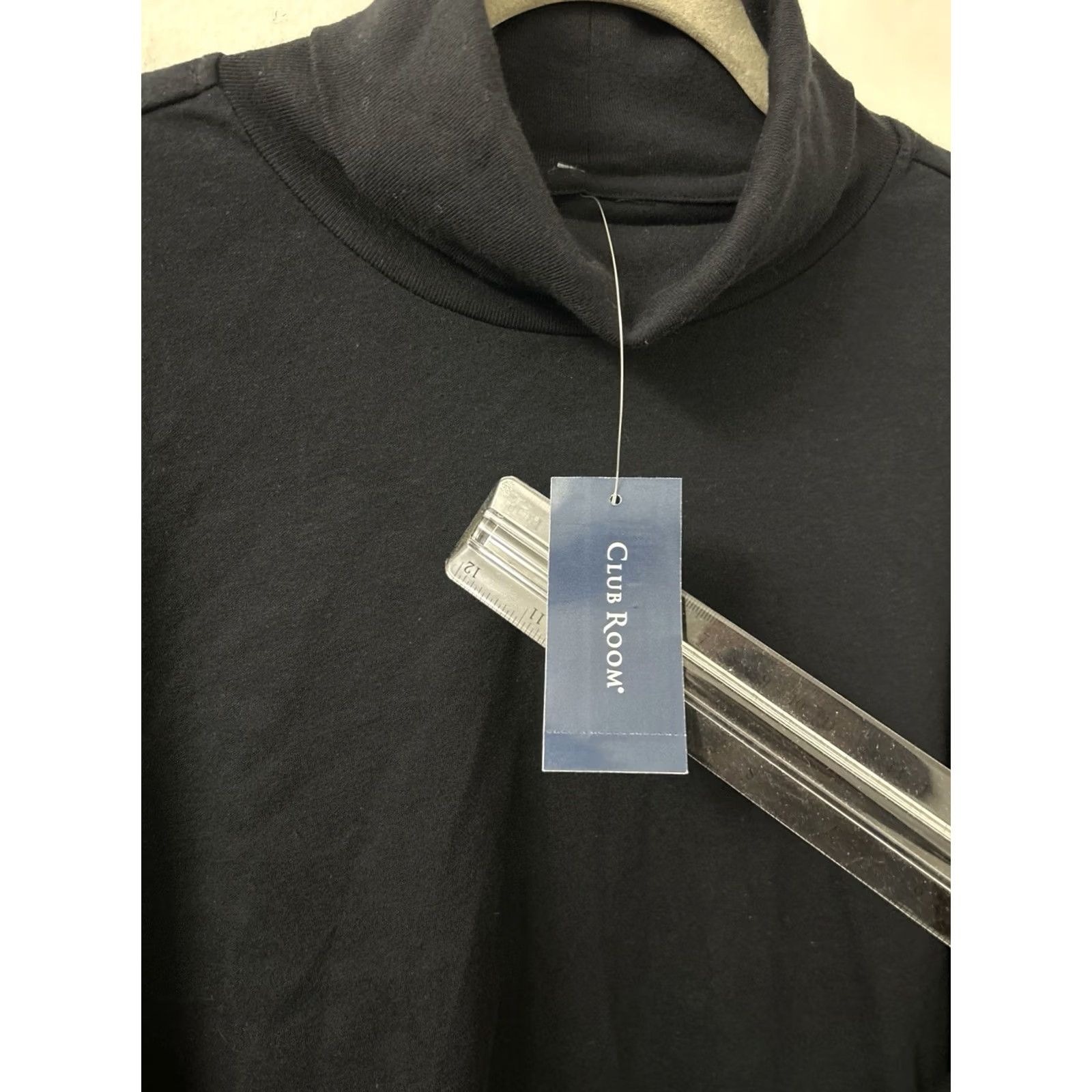 Club Room Club Room Mens XL Black Long Sleeve Mock Turtle Neck Shirt NWT Size US XL / EU 56 / 4 - 6 Thumbnail