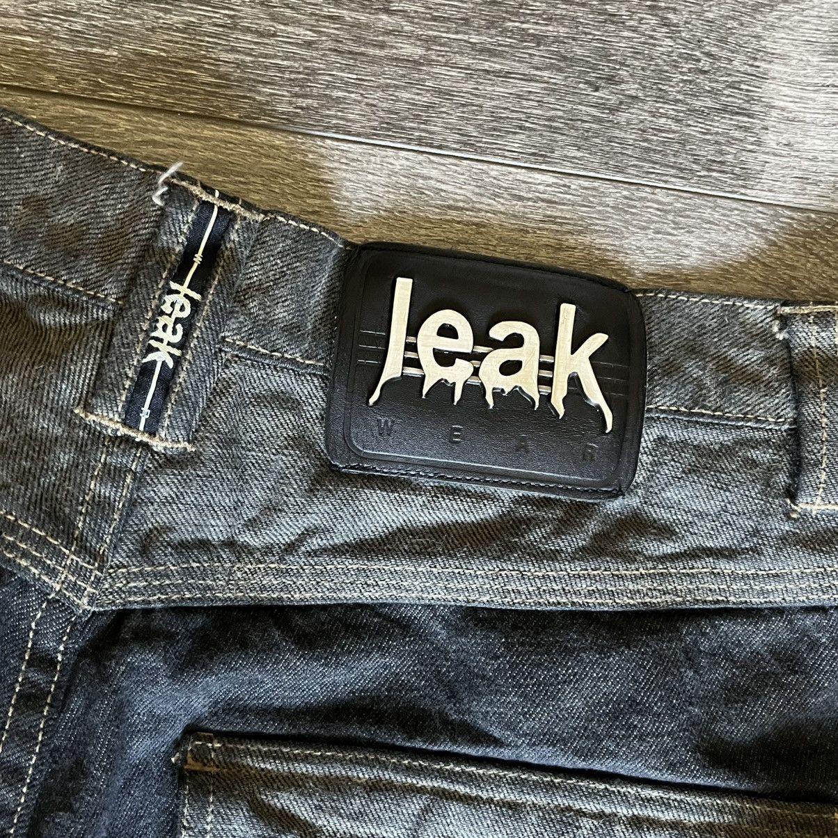 Vintage Vintage 2000s Y2K Leak Wear Baggy Skater Denim Jeans 34x32 Size US 34 / EU 50 - 6 Thumbnail