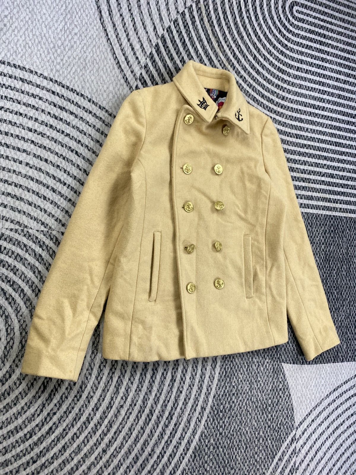 Japanese Brand Rodeo Crown Wool Blend Double Collar Coat Jacket Size US S / EU 44-46 / 1 - 4 Thumbnail