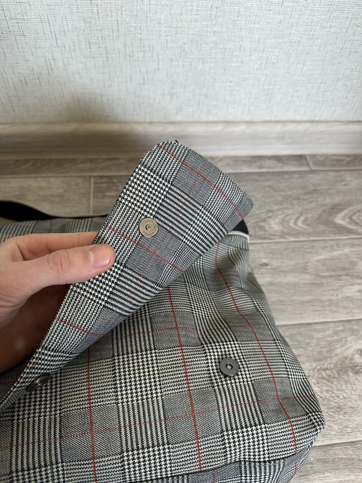 Lacoste × Vintage Vintage Lacoste Bag Laptop Rare Retro Grey Campus Size ONE SIZE - 11 Thumbnail