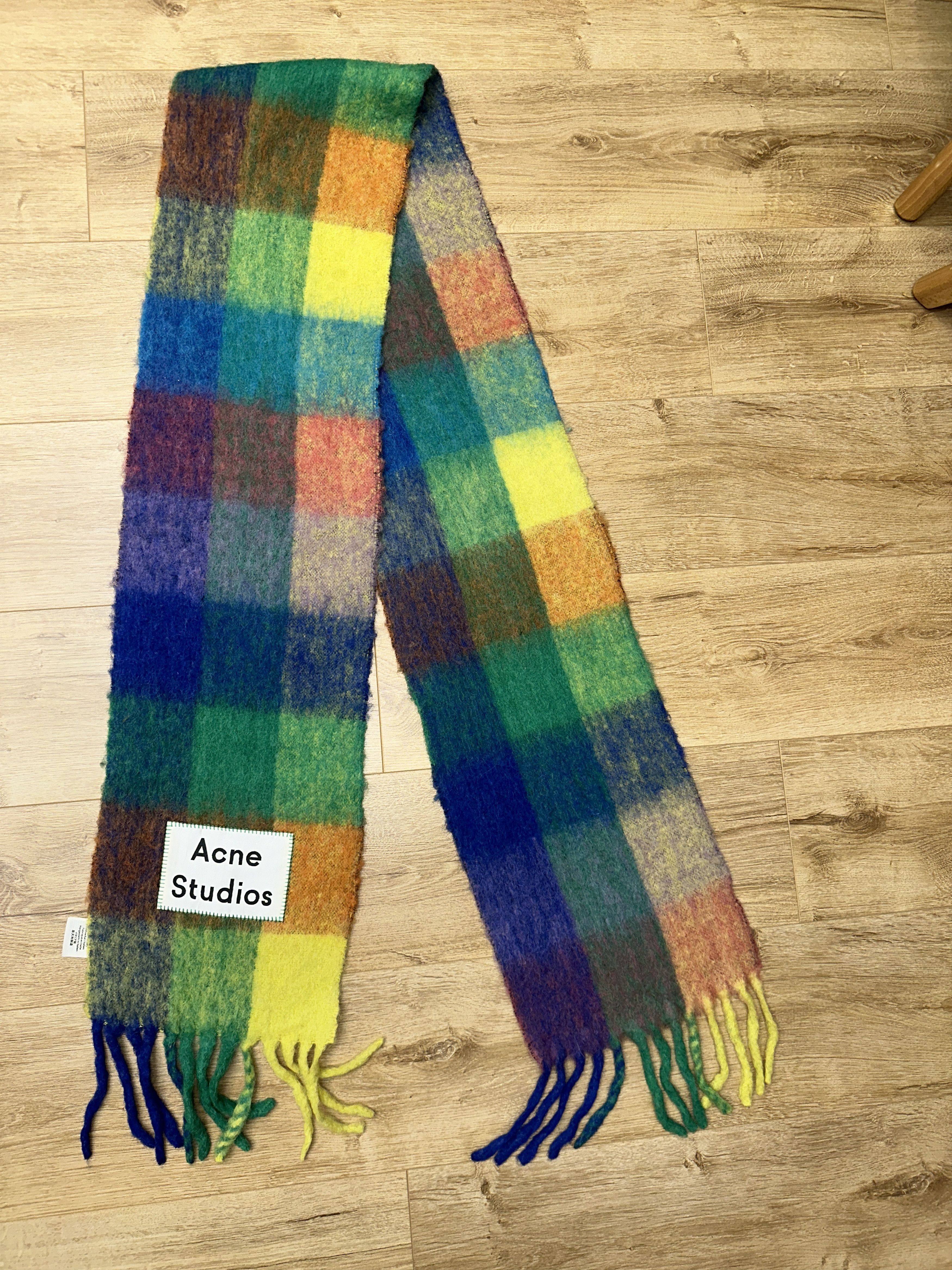 Acne Studios Acne Studios Check Wool Mohair Scarf Unisex 250X28 Size ONE SIZE - 1 Thumbnail
