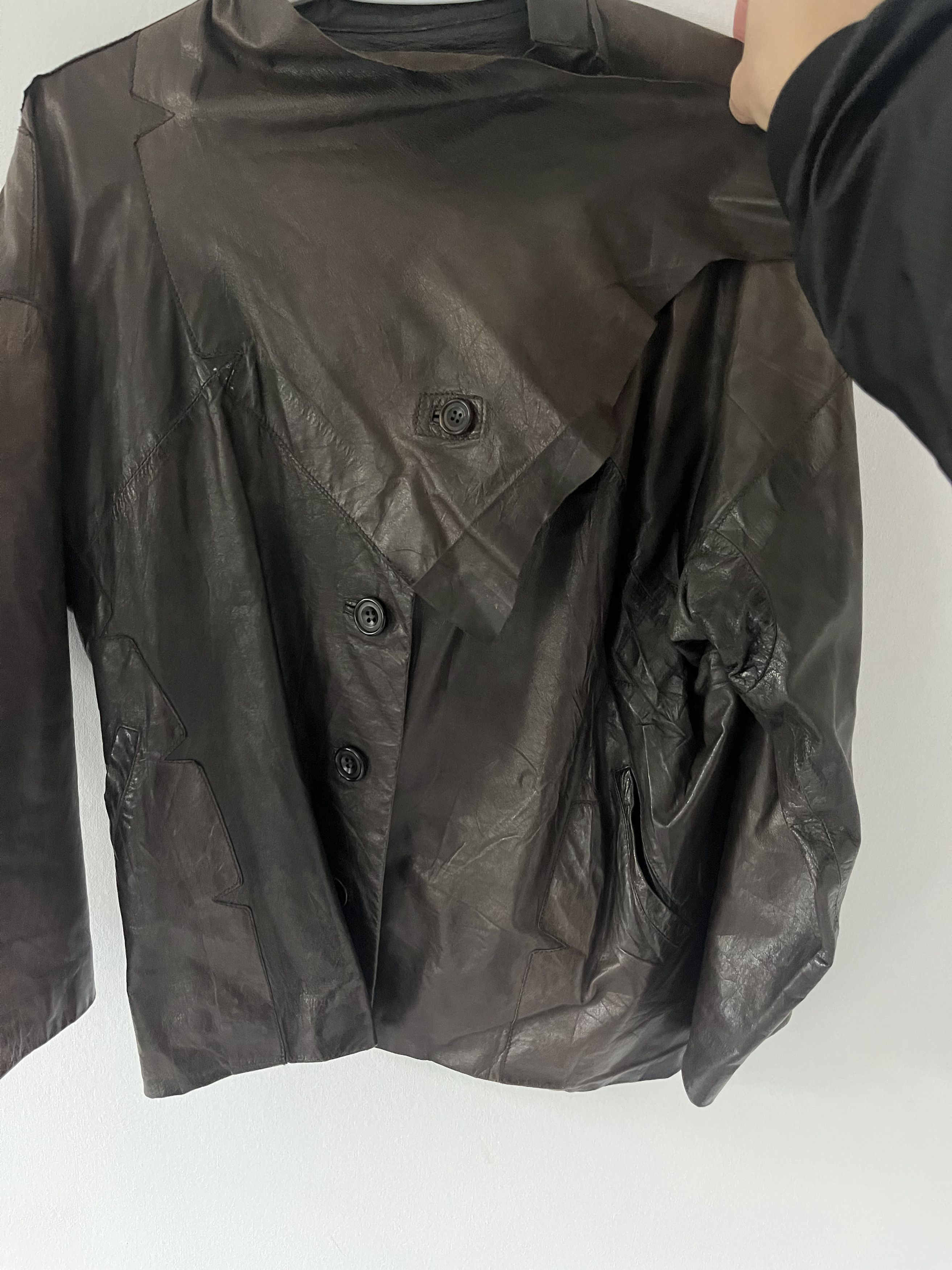 Issey Miyake Issey Miyake Leather Jacket Size US M / EU 48-50 / 2 - 2 Thumbnail