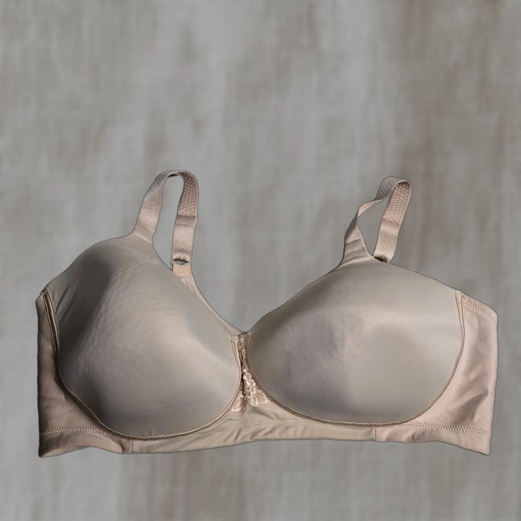 Vintage Vanity Fair Bra Women Adult 42DD Beige Full Coverage T-Shirt Underwire Size ONE SIZE - 1 Thumbnail