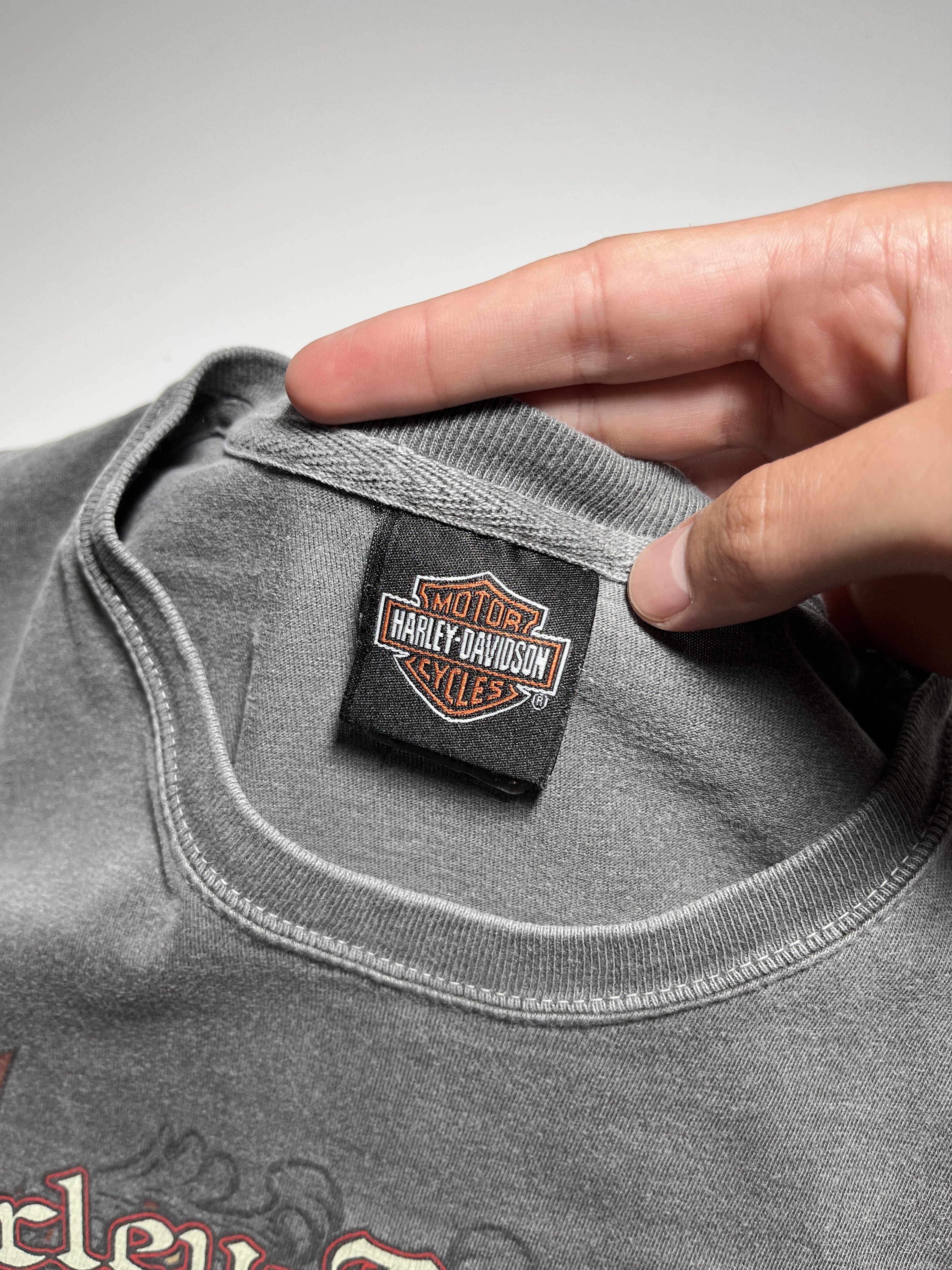 Harley Davidson Harley Davidson Swiss Harley Days 2011 Garment Dyed T-Shirt Size US XXL / EU 58 / 5 - 10 Thumbnail