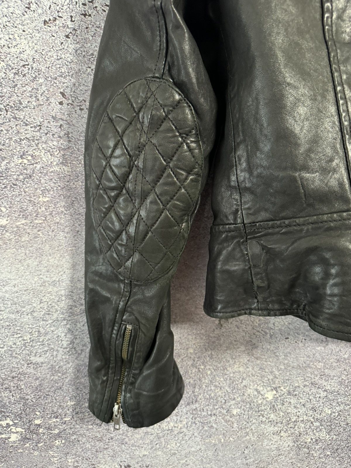 Allsaints All Saints Leather Jacket Women’s Uk 14 Black Lamb Papin Size L / US 10 / IT 46 - 16 Thumbnail