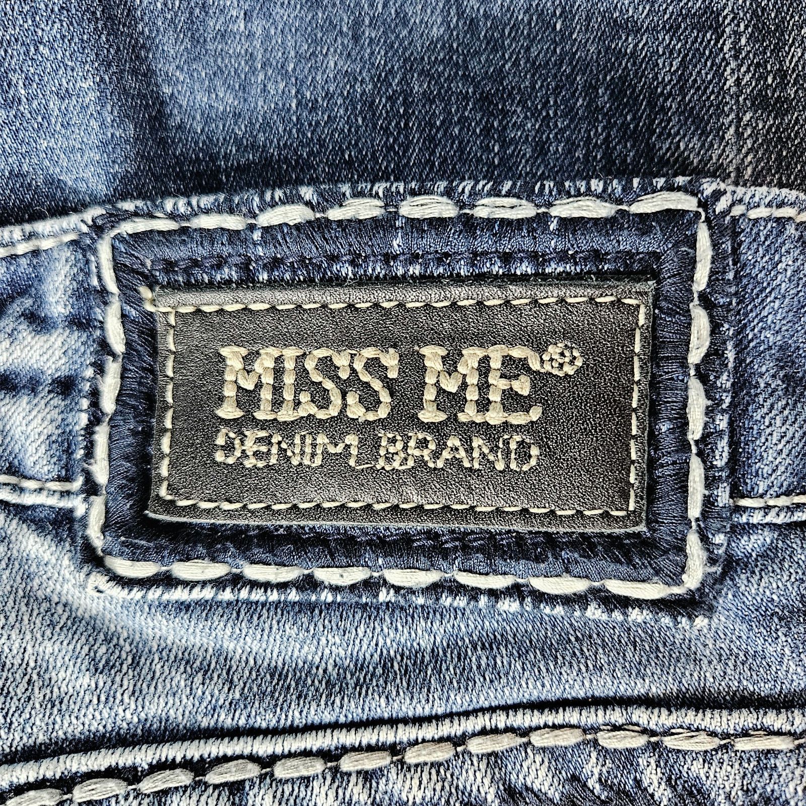 Miss Me Y2K Miss Me Women Junior Boyfriend Crop Jeans Sz. 27x25 Blue Size 27" / US 4 / IT 40 - 8 Thumbnail