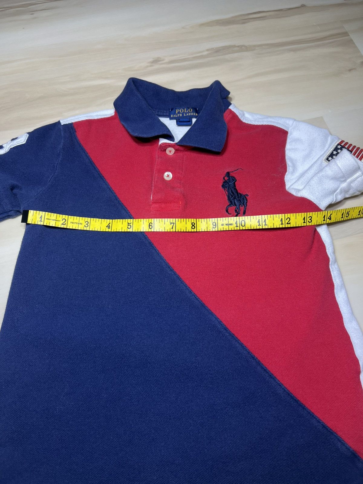Polo Ralph Lauren Polo Ralph Lauren Shirt Boys 7 Blue #3 Big Pony Patriotic Size US XXS / EU 40 - 10 Thumbnail