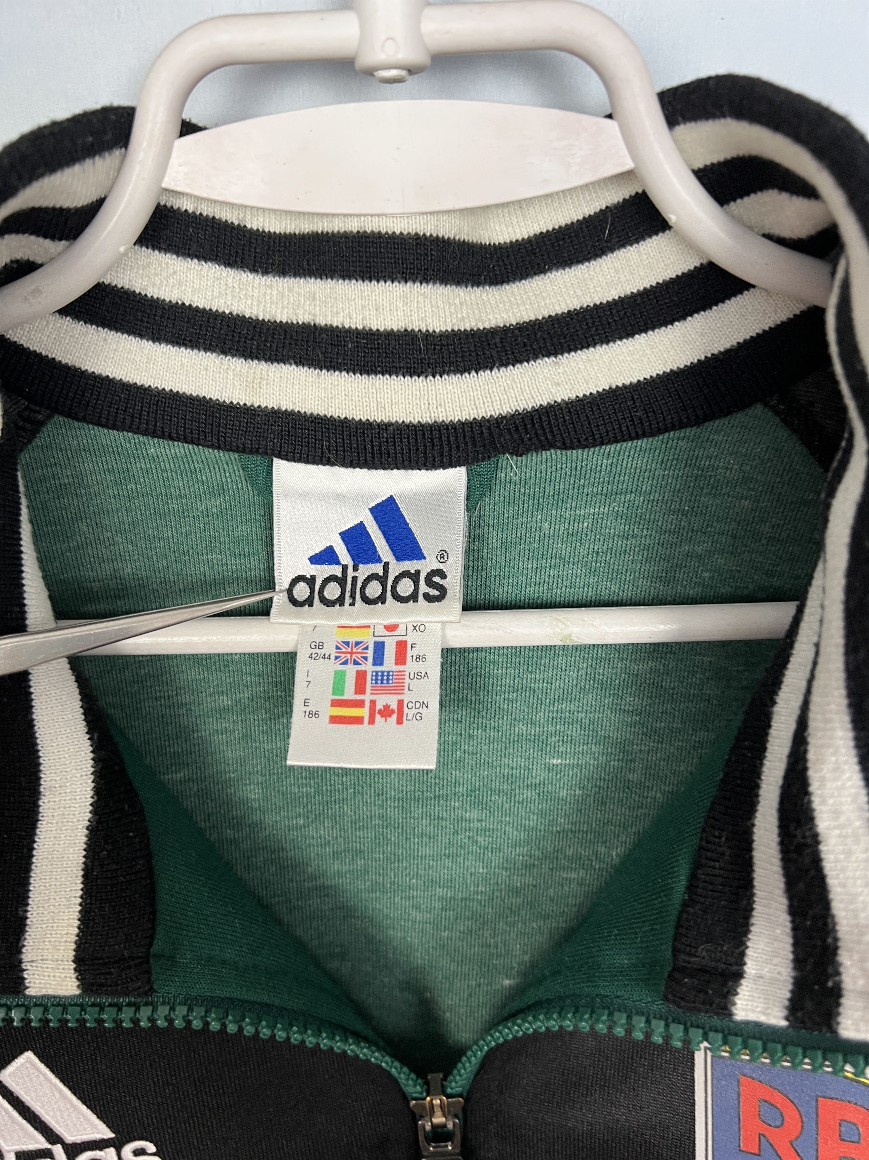 Adidas Vintage 90's Adidas SK Rapid Wien Football Jacket Soccer Size US L / EU 52-54 / 3 - 6 Thumbnail