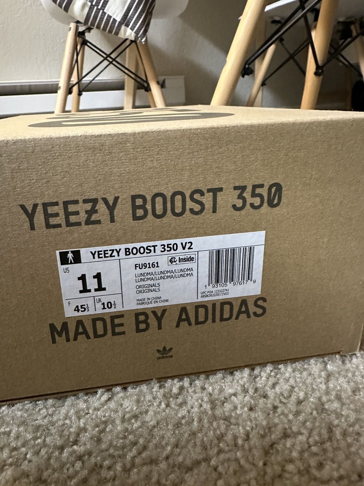 Adidas Adidas Yeezy Boost 350 V2 Size US 11 / EU 44 - 8 Thumbnail
