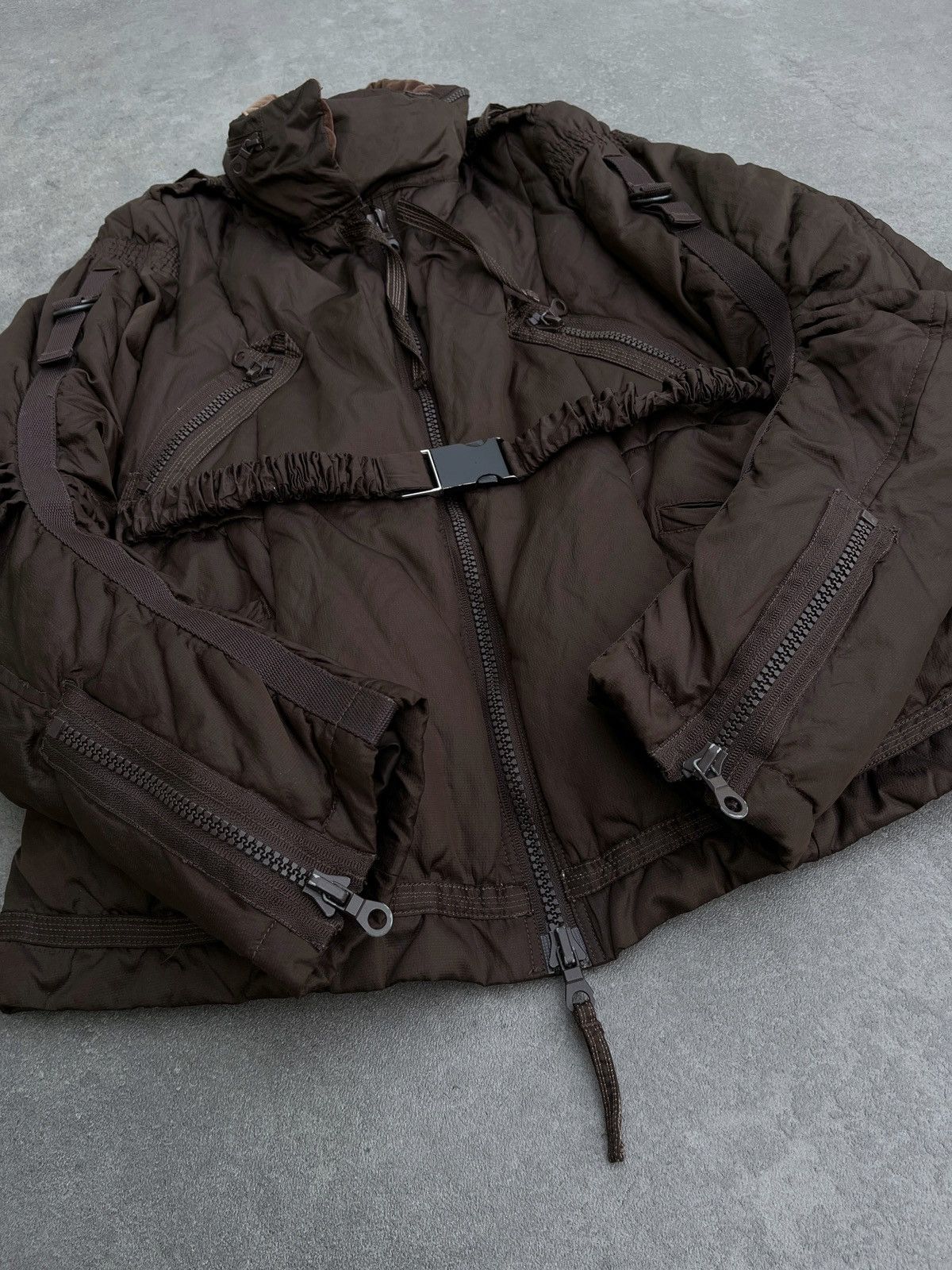 Marithe + Francois Girbaud 🔥 Rare MARITHE FRANCOIS GIRBAUT BONDAGE PUFFER JACKET Size M / US 6-8 / IT 42-44 - 9 Thumbnail