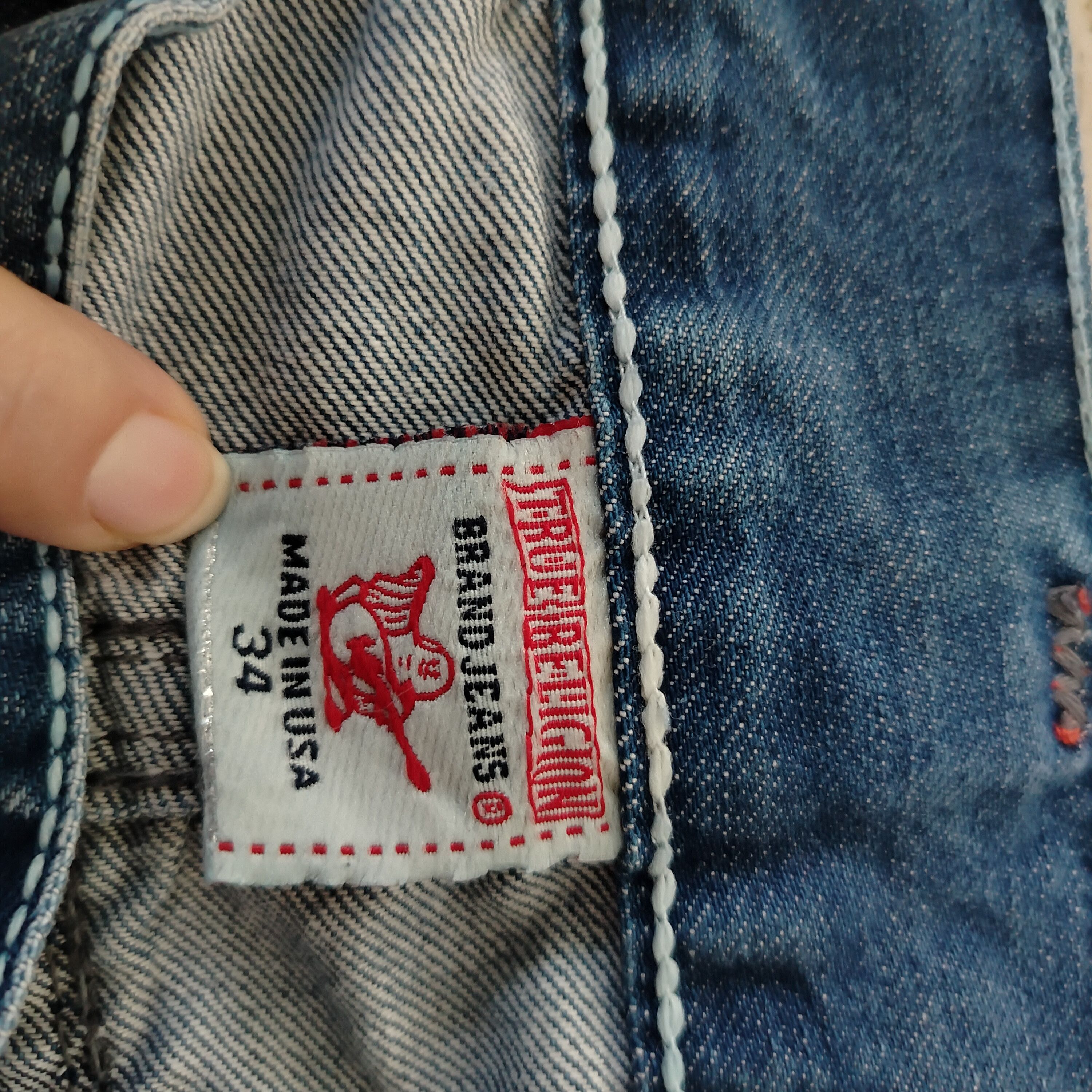 True Religion TRUE RELIGION Men's Jeans Ricky Super T World Tour USA Made Size US 38 / EU 54 - 5 Thumbnail