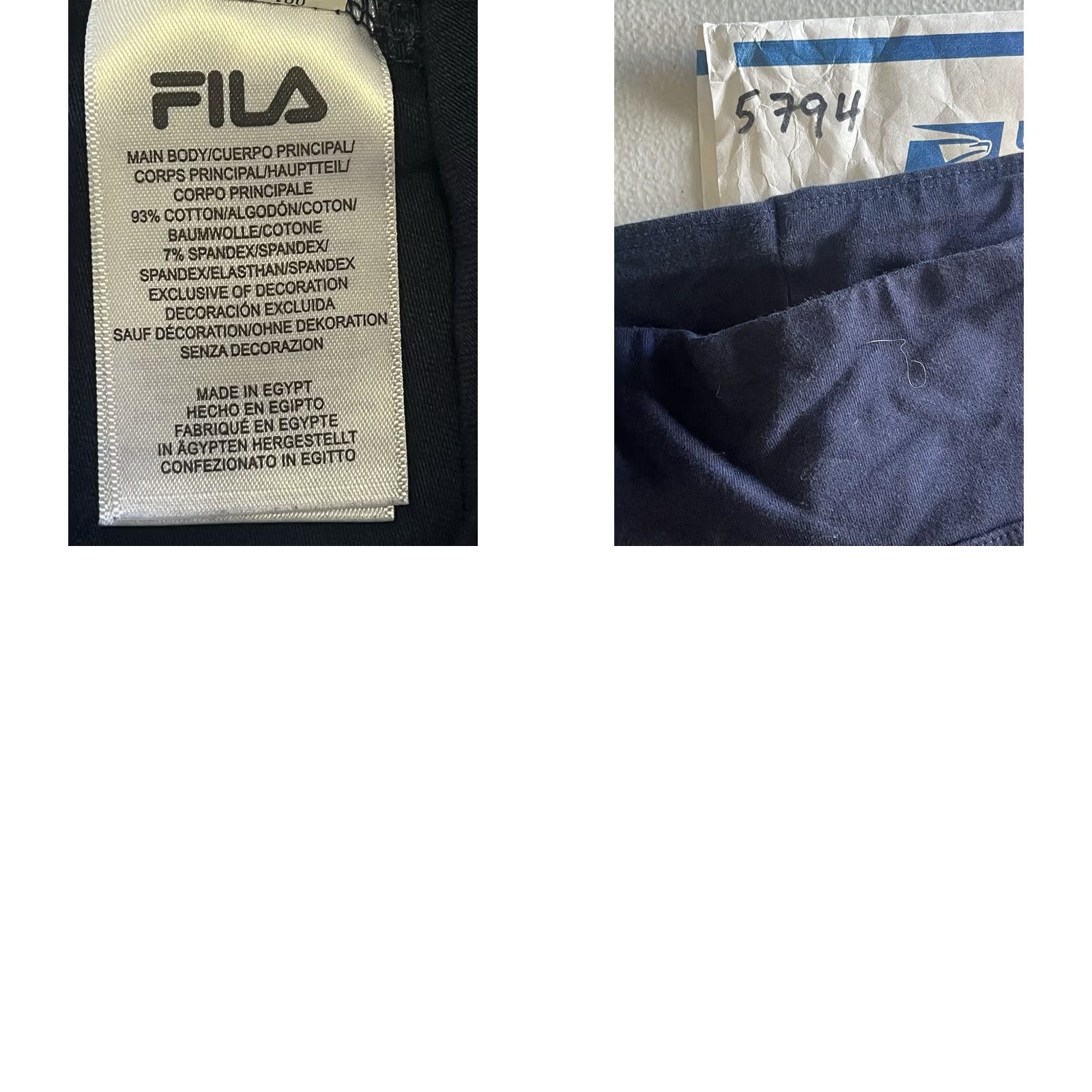 Fila FILA Leggings Logo on Pant Leg Blue Women Size L Regular Activewear Women Leggings Ankle Logo Size 36" / US 14 / IT 50 - 8 Thumbnail
