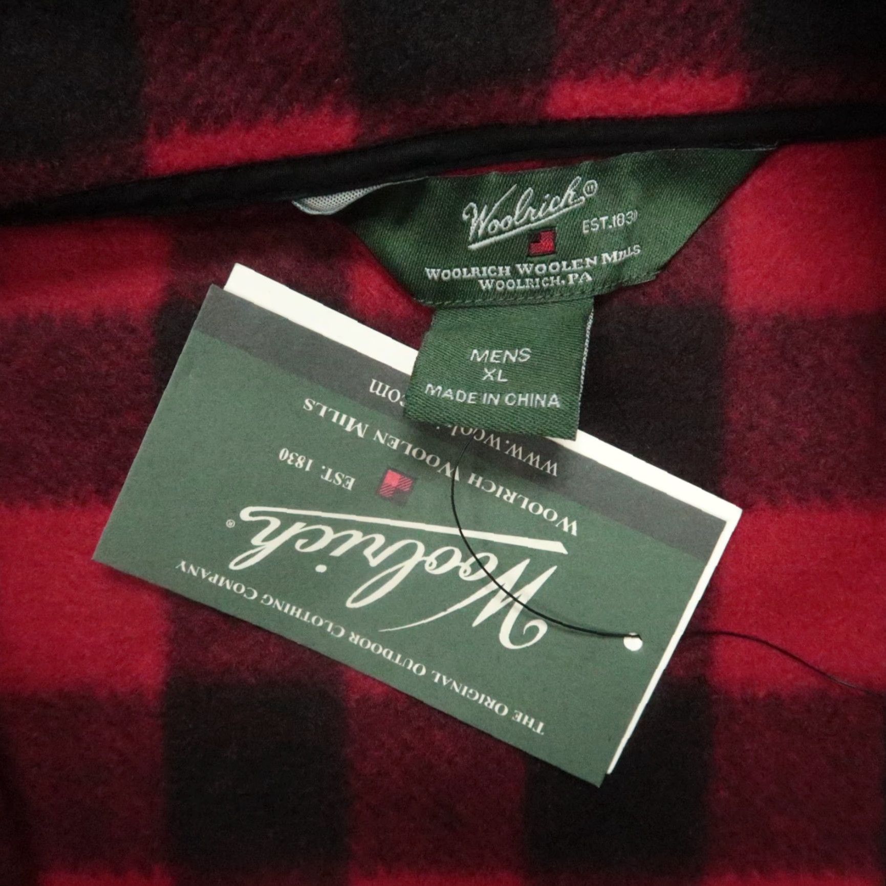 Vintage VINTAGE Woolrich Vest Mens XL Red Black Buffalo Plaid Andes Full Zip Pockets NWT Size US XL / EU 56 / 4 - 3 Thumbnail