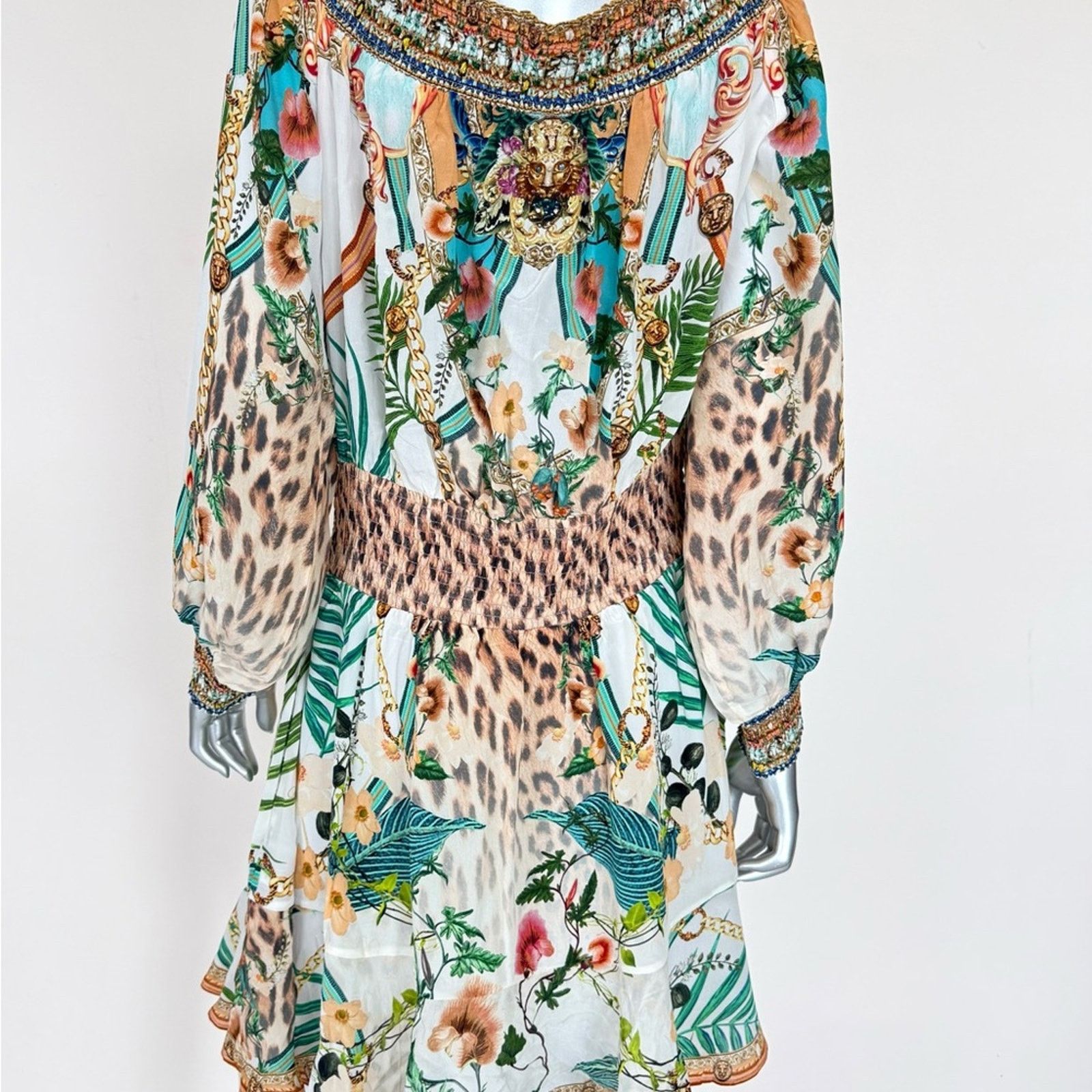 CAMILLA Camilla Silk Off-the-Shoulder Minidress size 12 US 795$ Size XL / US 12-14 / IT 48-50 - 4 Thumbnail