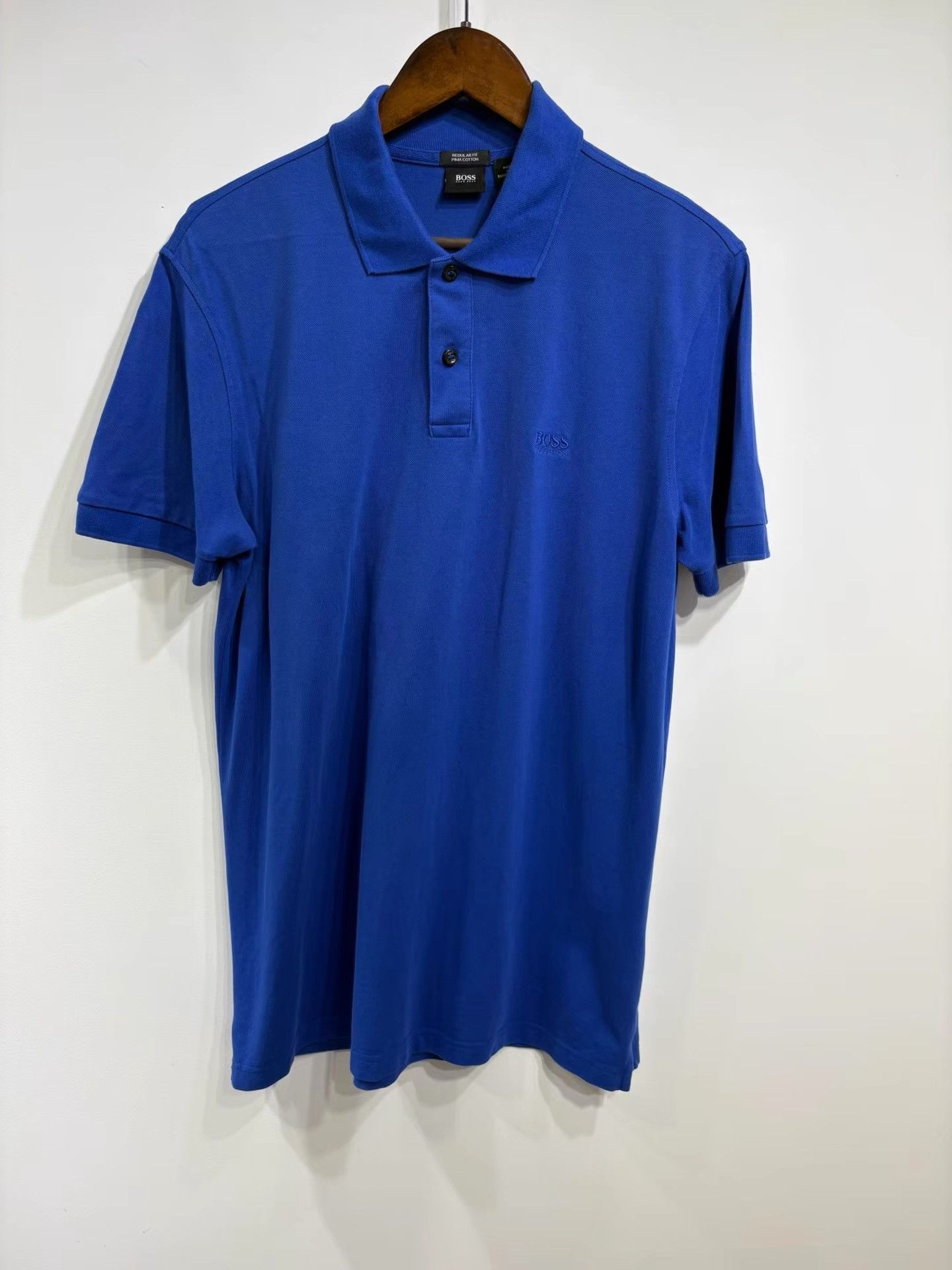 Hugo Boss HUGO BOSS Men's Blue Short Sleeve Polo Shirt K29 Size US L / EU 52-54 / 3 - 1 Thumbnail
